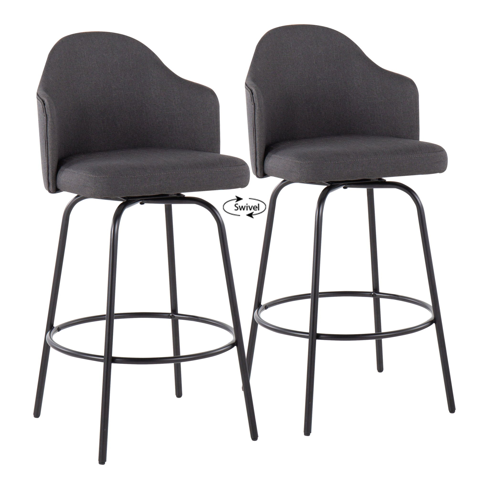 Ahoy - Contemporary Fixed Height Counter Stool (Set of 2) - Best Buy Furniture