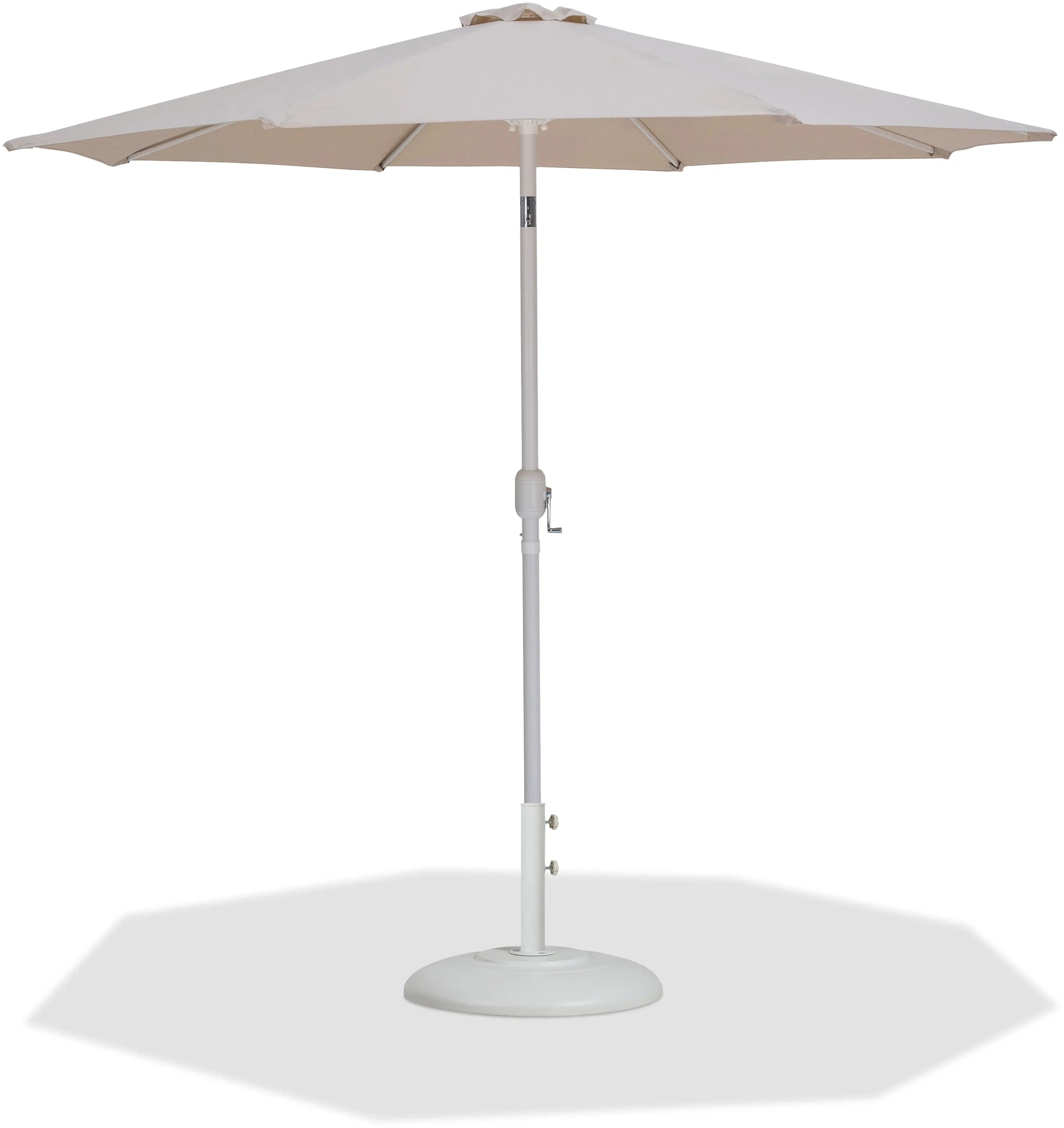 Fiji - Aluminum Patio Umbrella With Round White Base - Best Buy Furniture