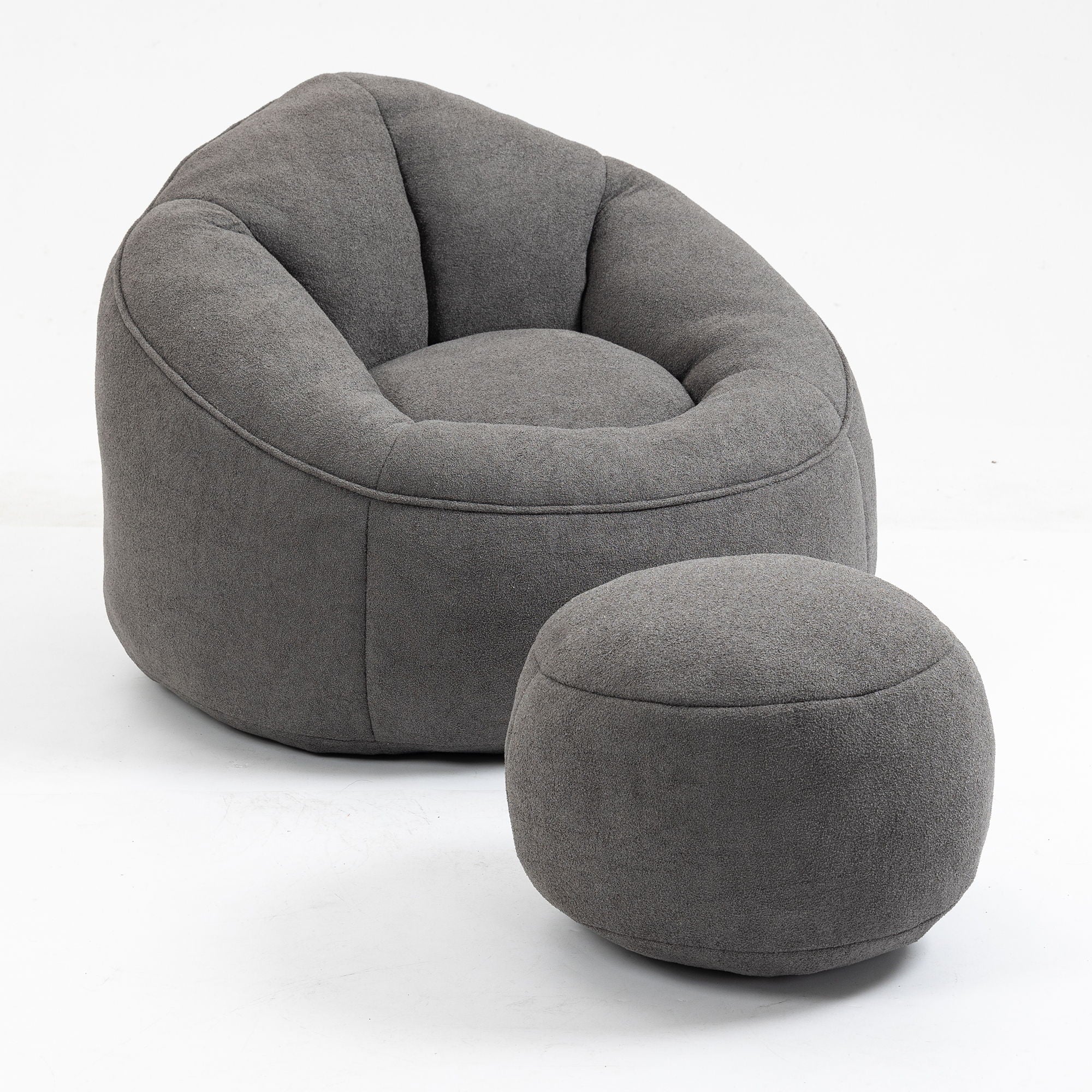 Bedding Bean Bag Sofa Chair High Pressure Foam With Footrest - Best Buy Furniture