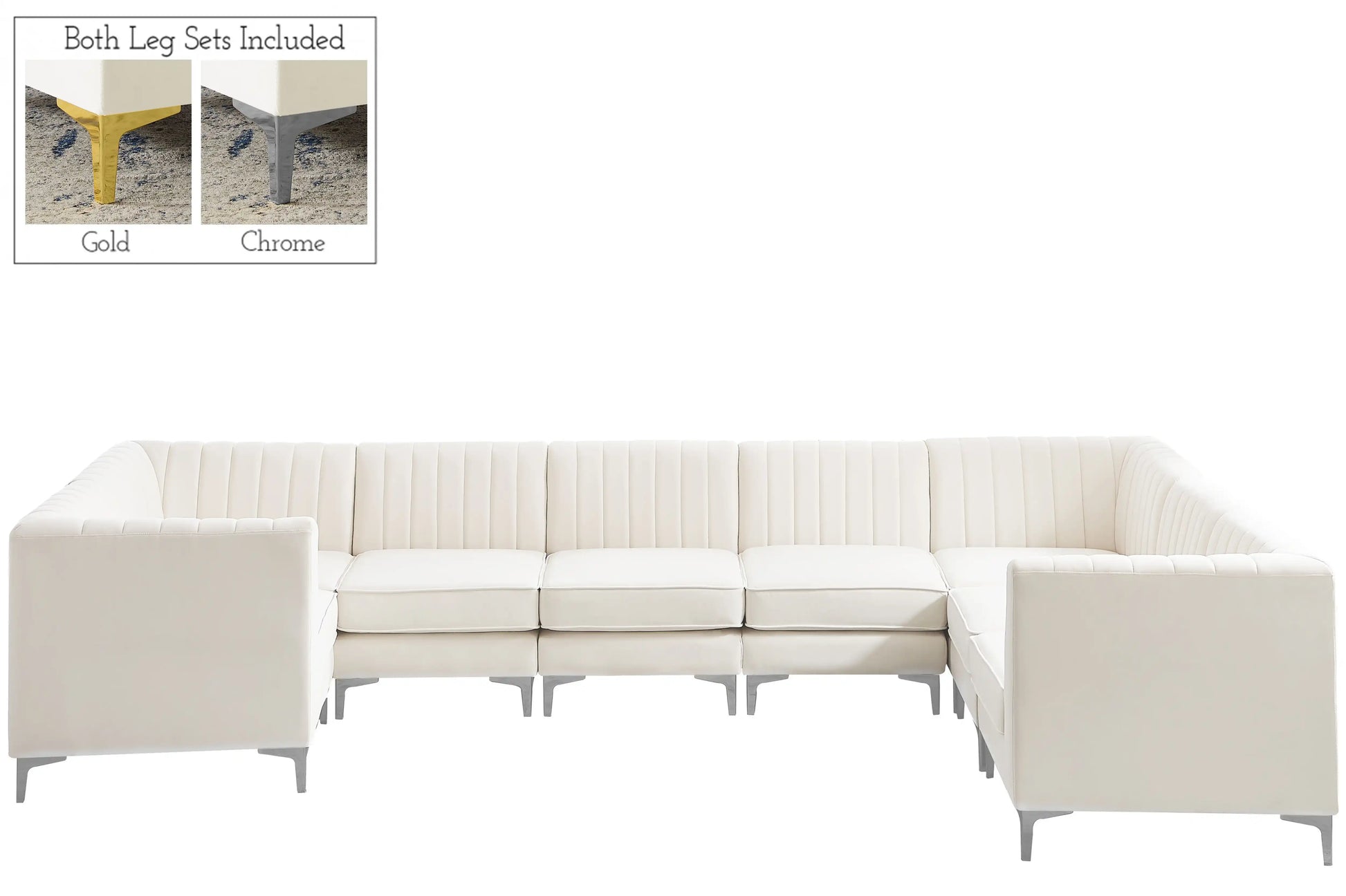 Alina - 8 Piece Modular U-Shaped Sectional - Best Buy Furniture