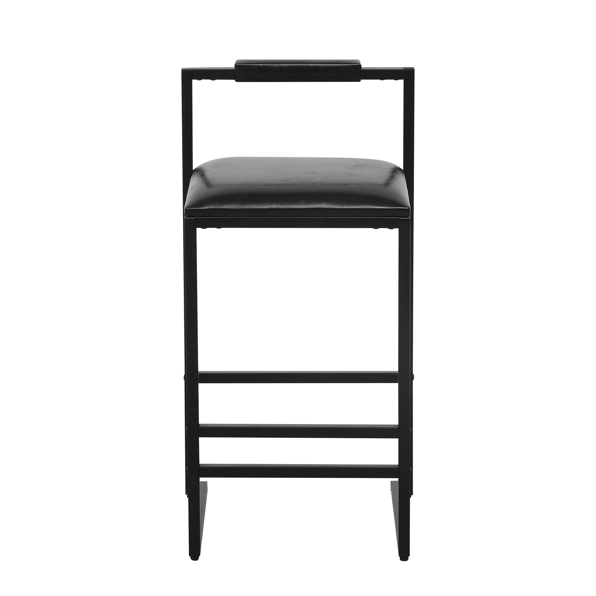 Elegant Bar Stool Set With Backrest And Footrest, Counter Height (Set of 2) - Best Buy Furniture