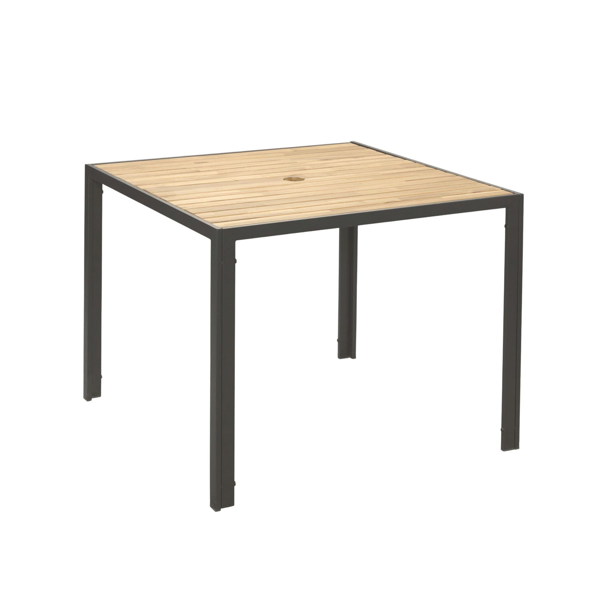 5 Piece Patio Dining Table Set, Acacia Wood Table Top With Umbrella Hole - Best Buy Furniture