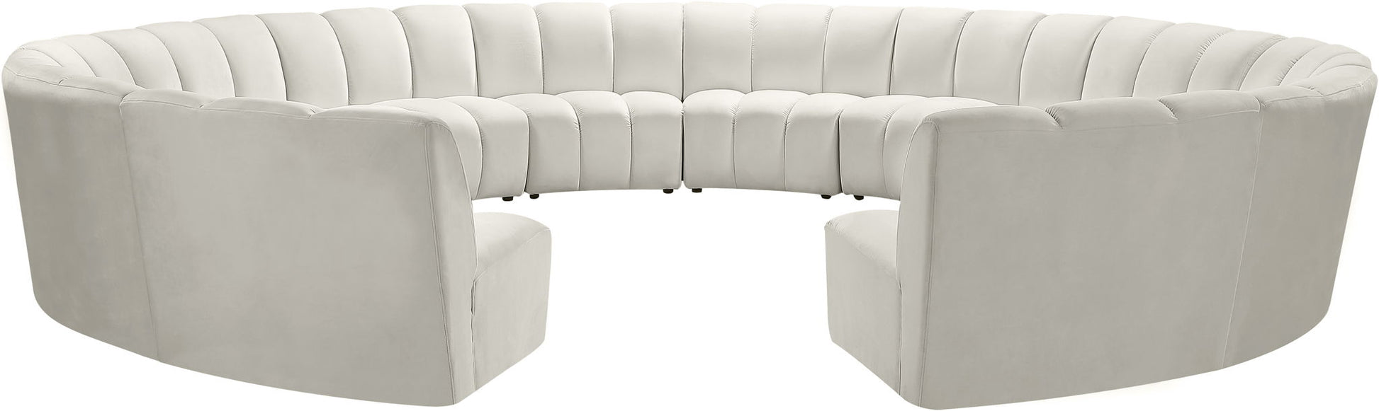 Infinity - 12 Piece Velvet Modular Sectional - Best Buy Furniture