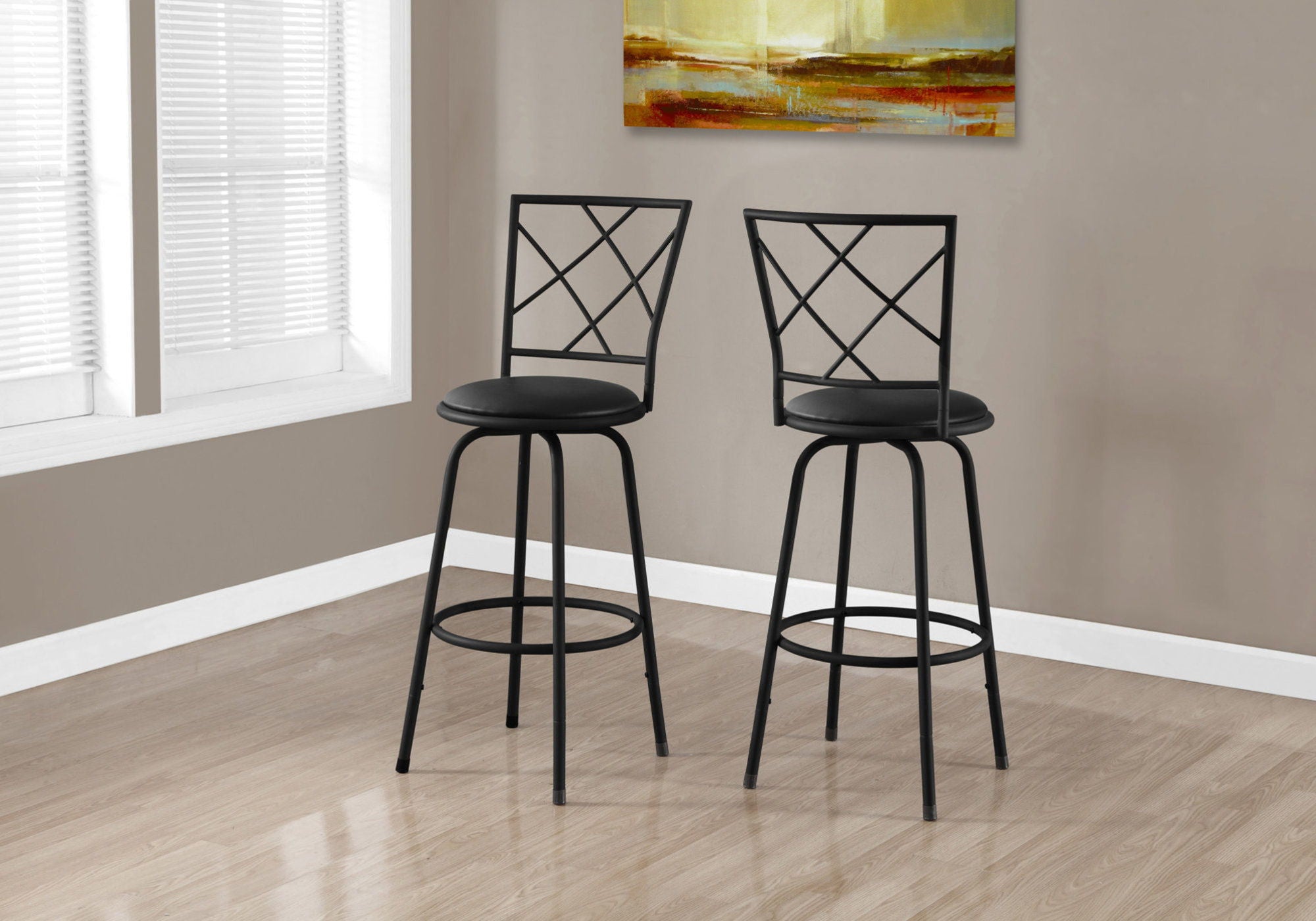 Swivel Stool Bar Height, Contemporary & Modern Style (Set of 2) - Best Buy Furniture