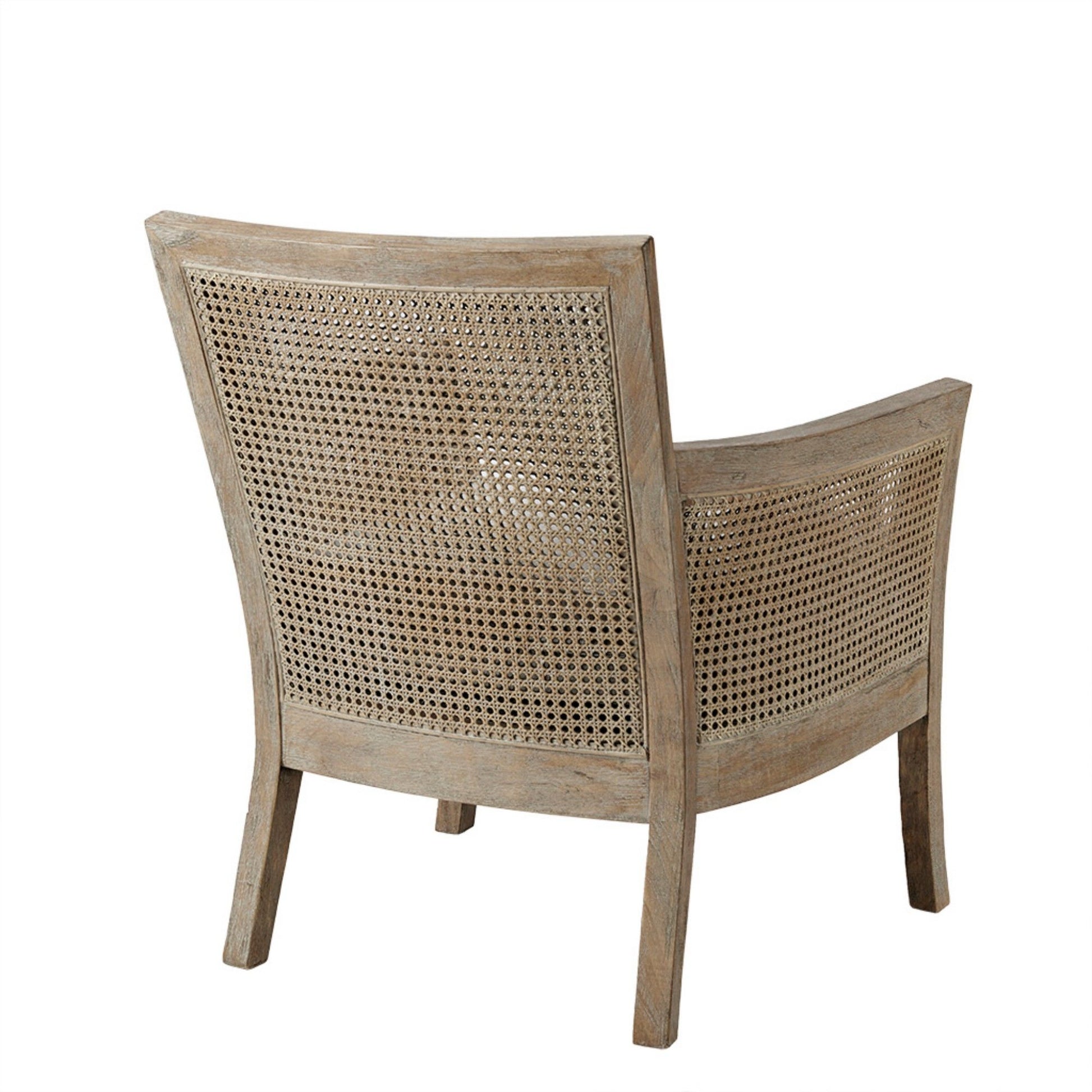 Cane Armchair With High Density Foam - Cream / Reclaimed Natural - Best Buy Furniture