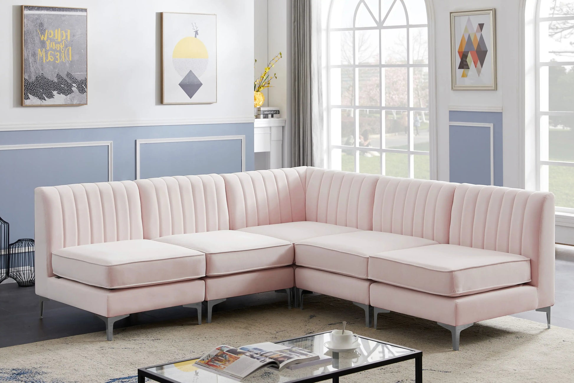Alina - 5 Piece Armless Sectional - Best Buy Furniture