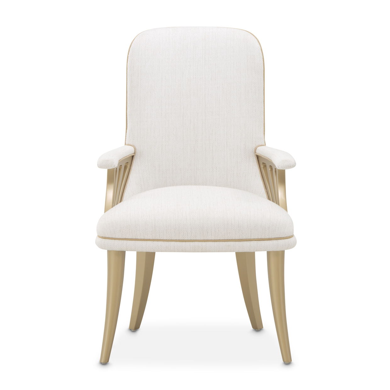 La Terrazza - Dining Arm Chair (Set of 2) - Creamy Pearl - Best Buy Furniture