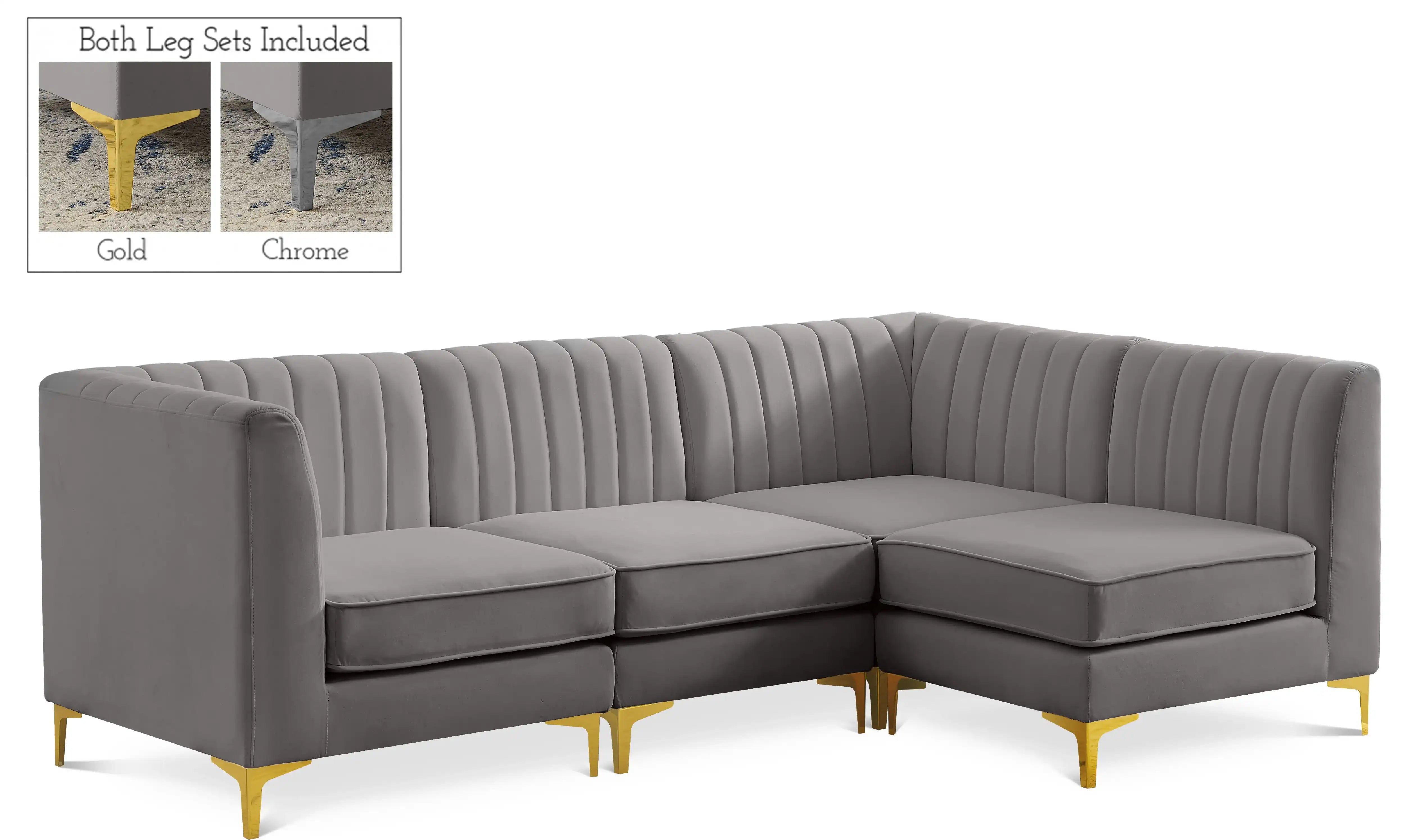 Alina - 4 Piece Modular L-Shaped Sectional - Best Buy Furniture