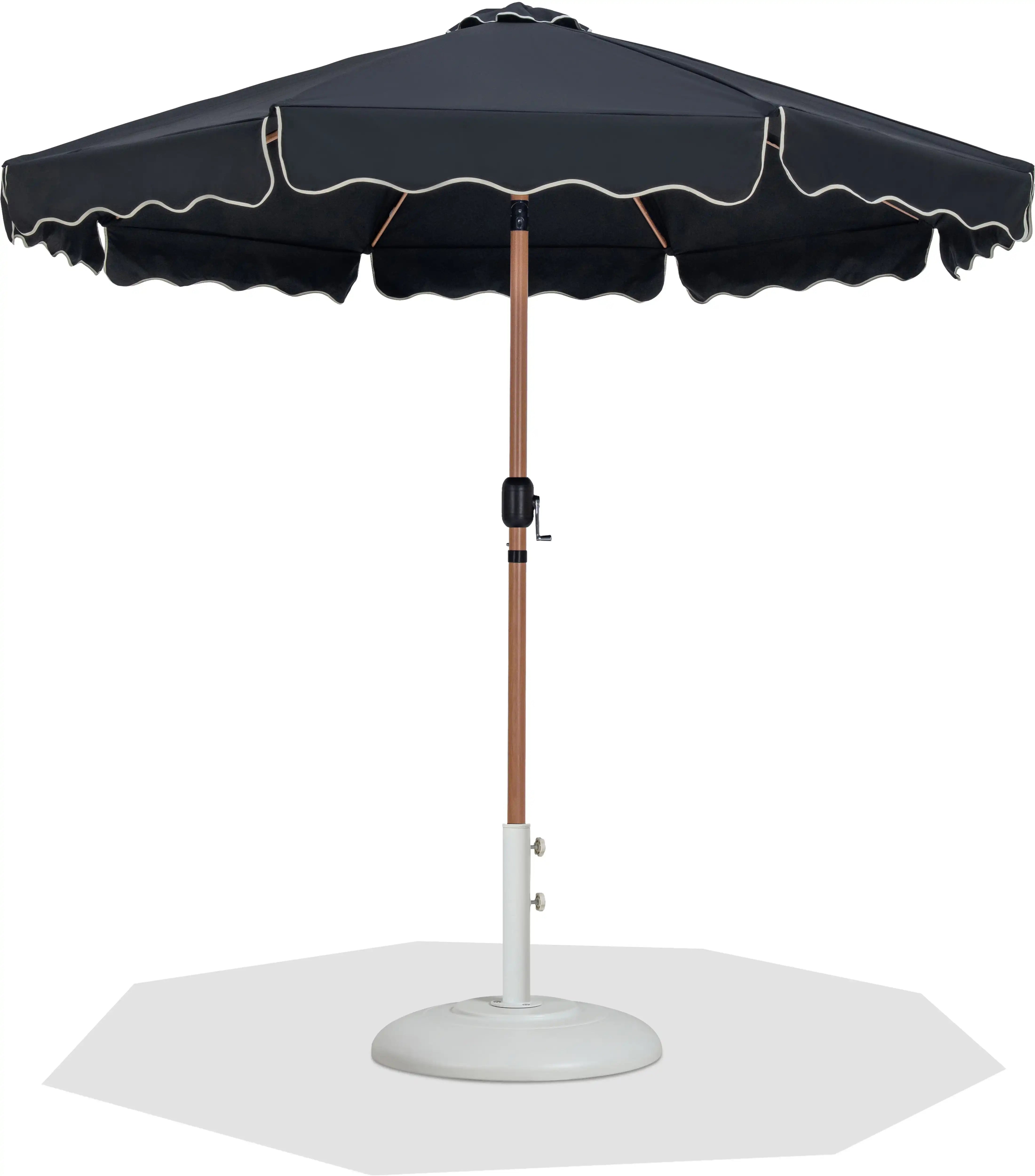 Amalfi - Patio Umbrella - White Base / Light Brown Pole - Best Buy Furniture