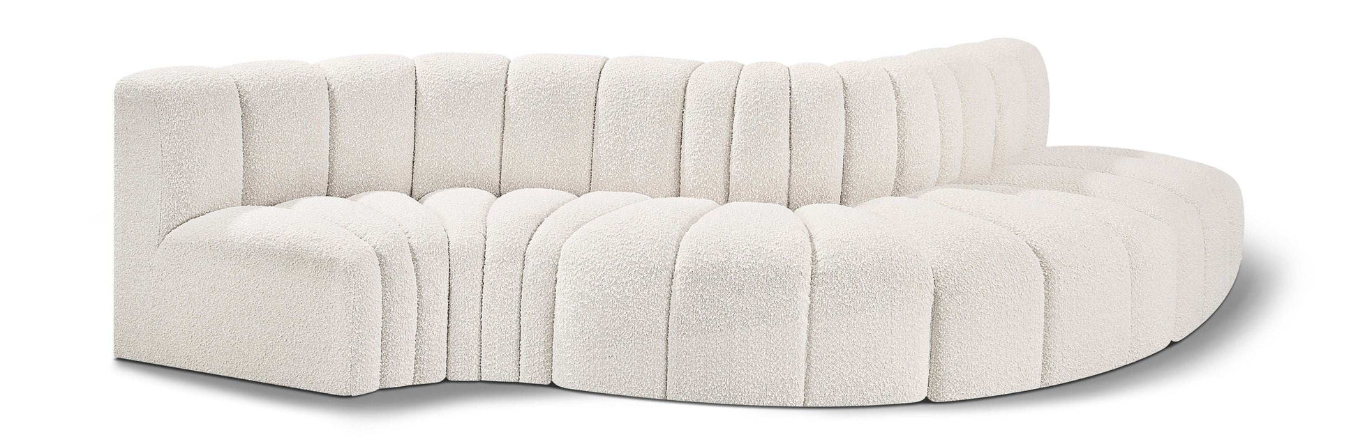 Arc - Boucle Fabric 5 Piece Modular Sofa - Best Buy Furniture