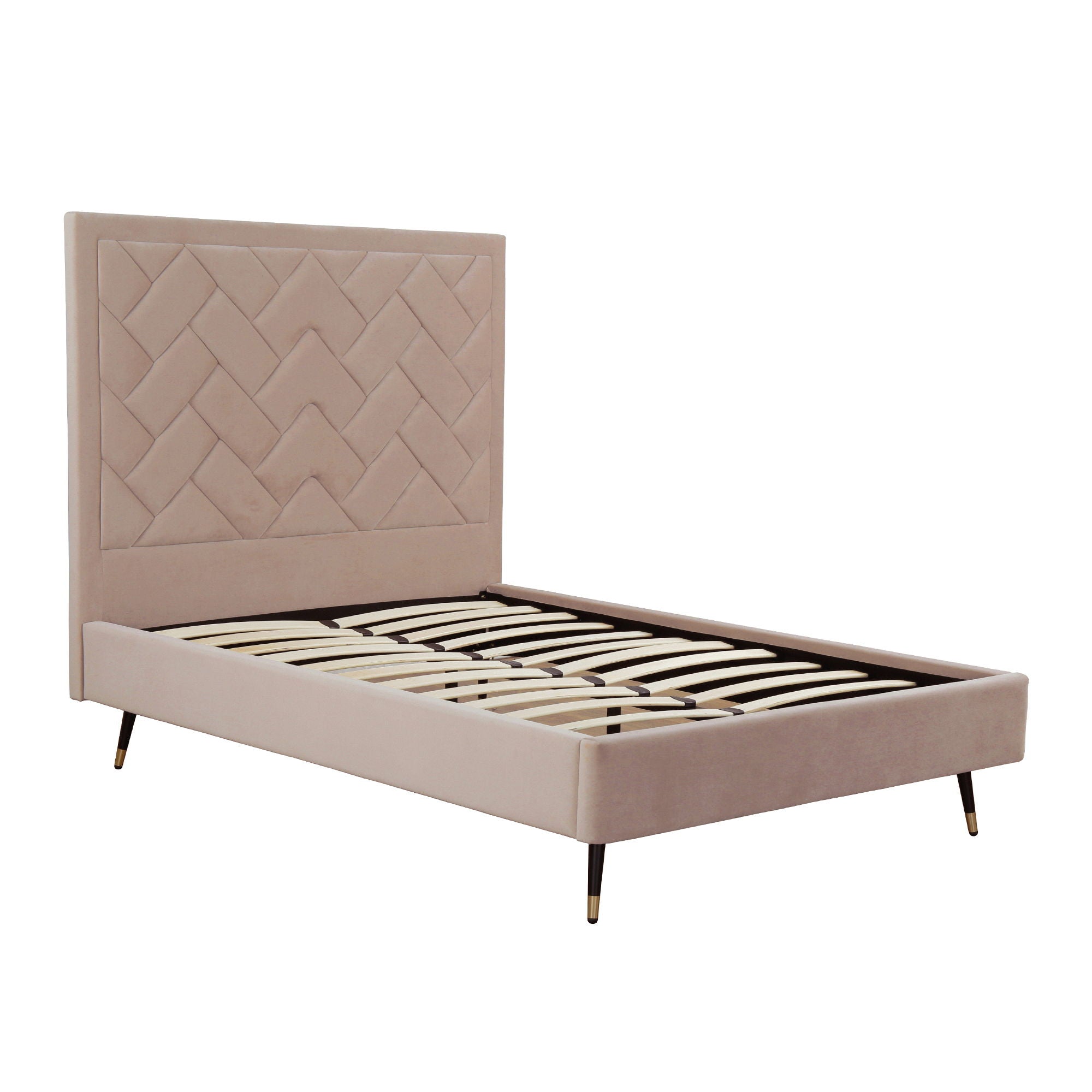 Crosby - Bed With Upholstered Headboard And Slats