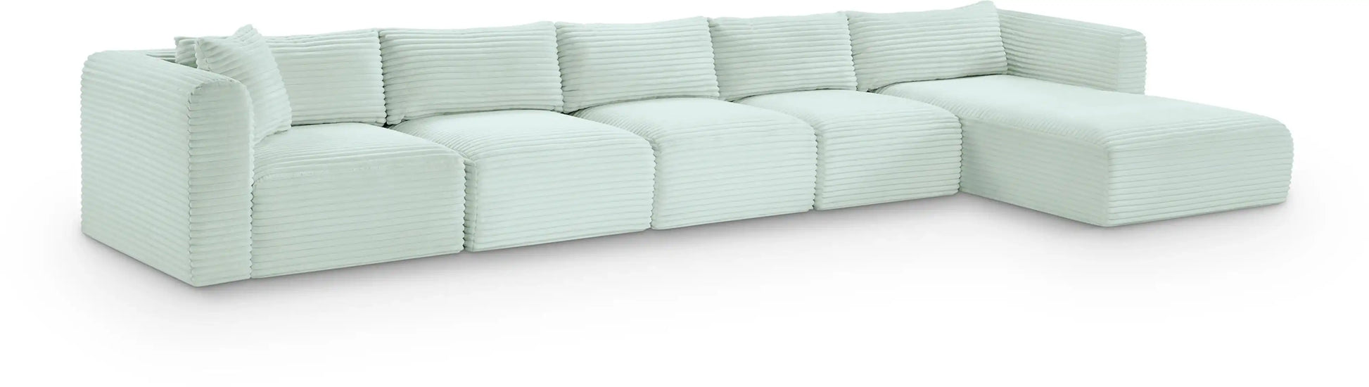 Shaggy - 5 Piece Modular Sectional With Chaise - Best Buy Furniture