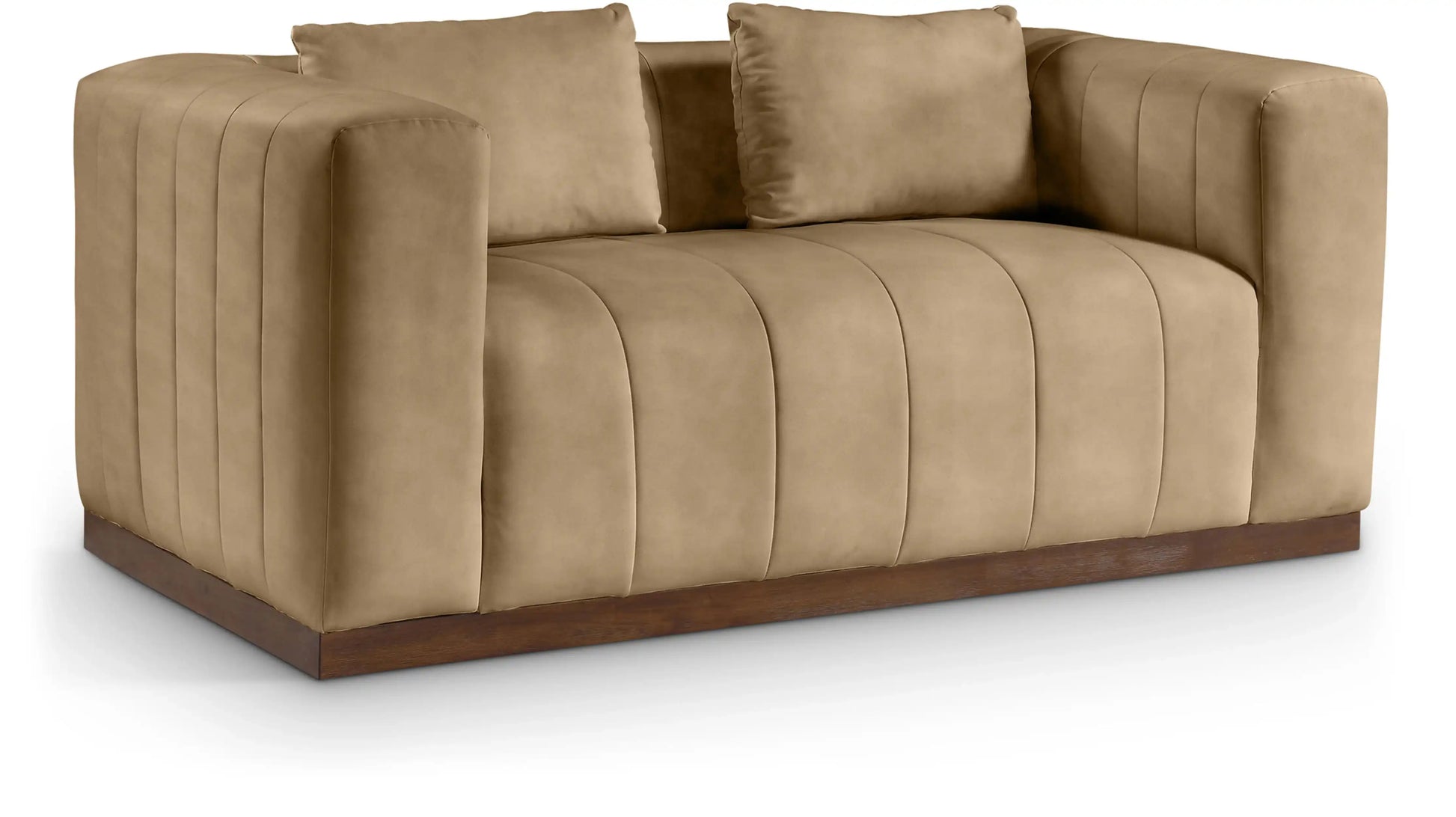 Mallina - Loveseat - Tan - Best Buy Furniture
