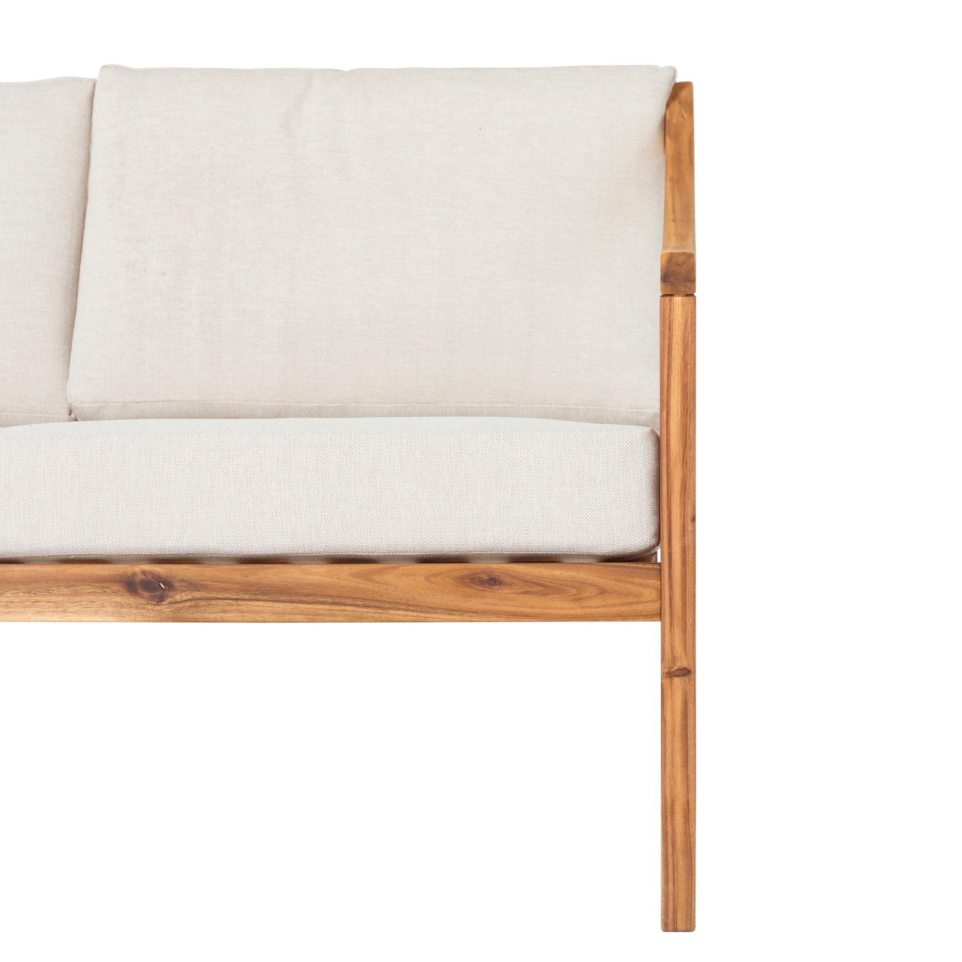 Modern Curved Arm Upholstered Outdoor Loveseat - Best Buy Furniture