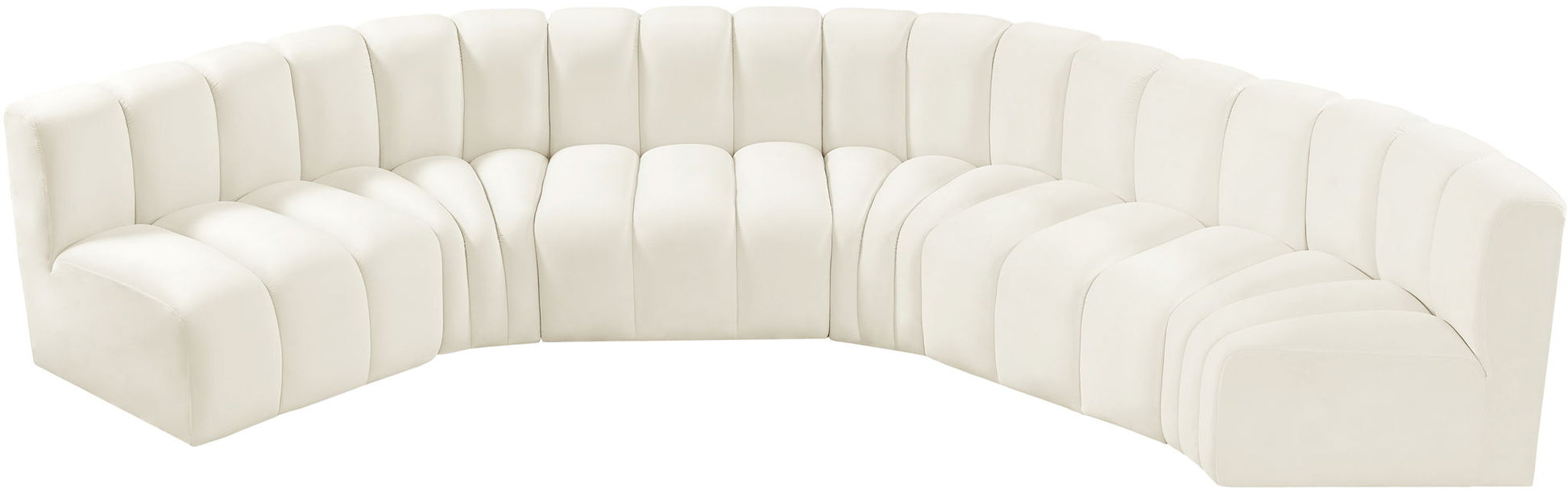 Arc - Velvet 6 Piece U-Shaped Modular Sofa - Best Buy Furniture