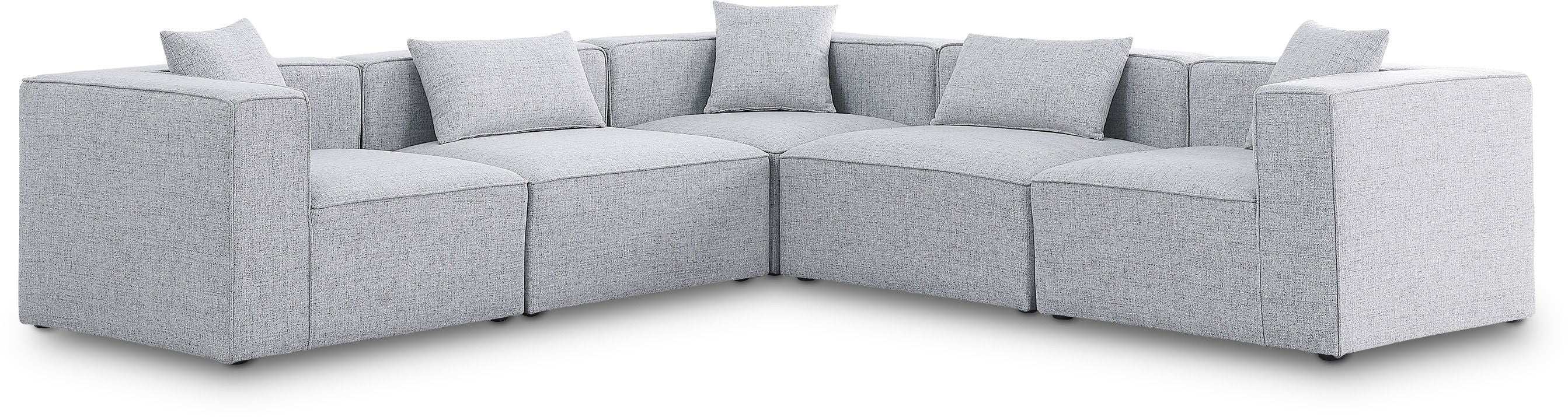 Cube - Linen 5 Piece Modular Corner Sectional - Best Buy Furniture