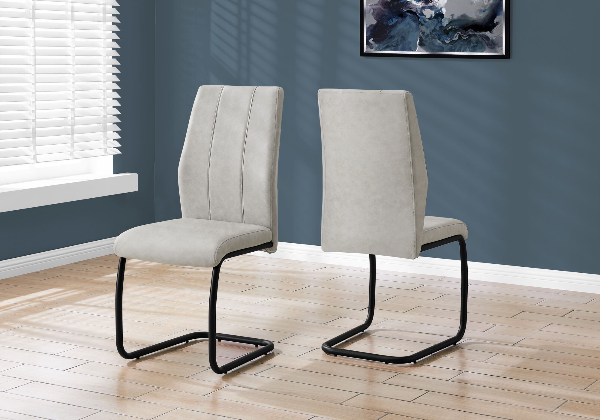 Dining Chair, Side, Upholstered For Dining Room, Contemporary & Modern (Set of 2) - Best Buy Furniture