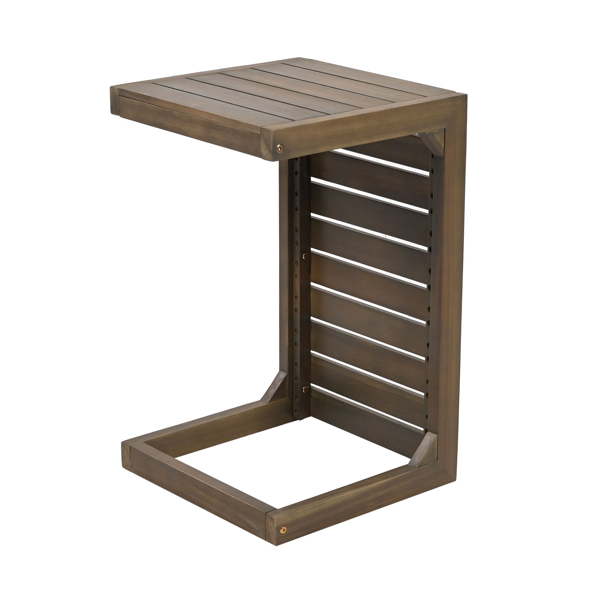 Aluminum Outdoor C - Shaped Side Table For Patio - Best Buy Furniture