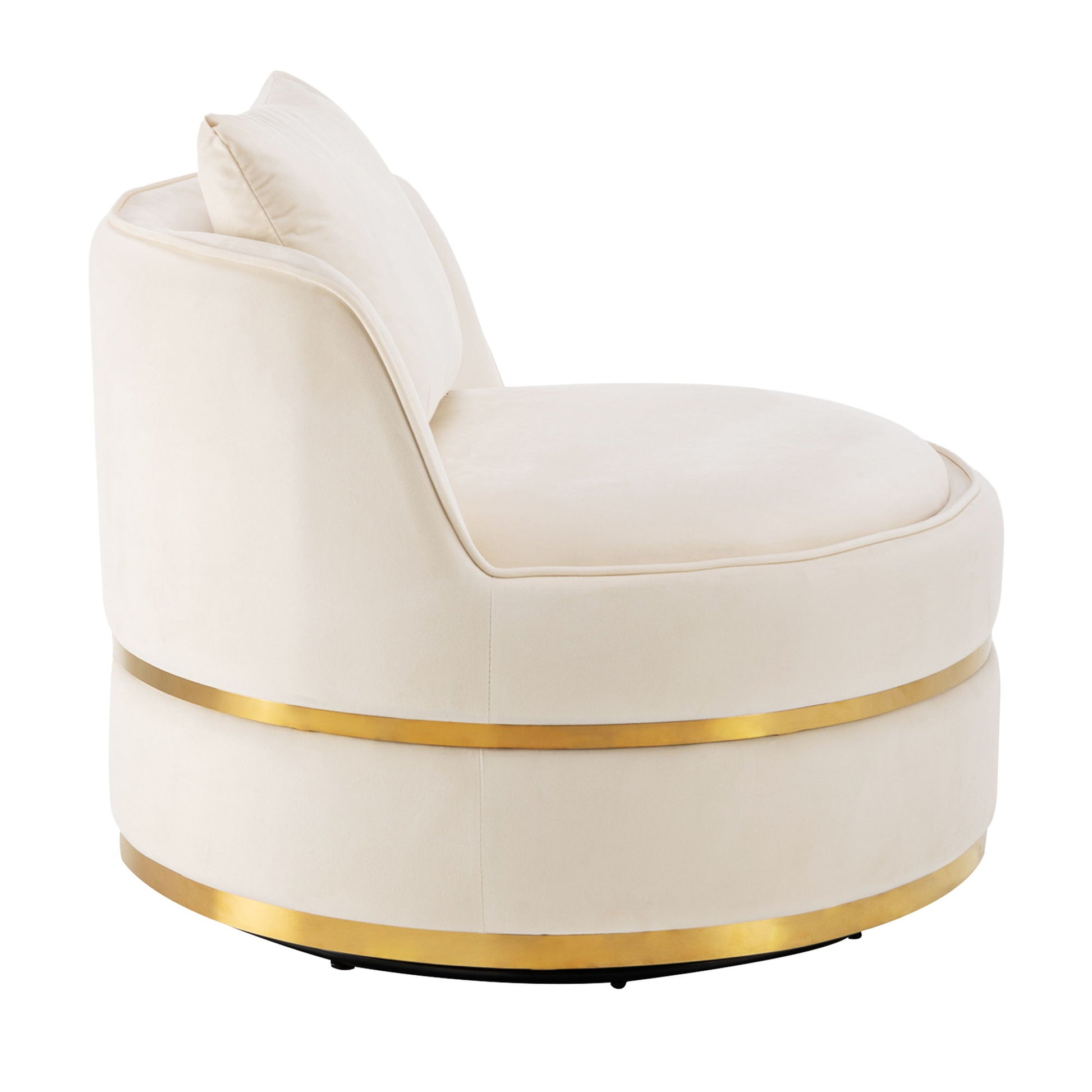 360 Degree Swivel Over Sized Upholstered Barrel Chair - Best Buy Furniture