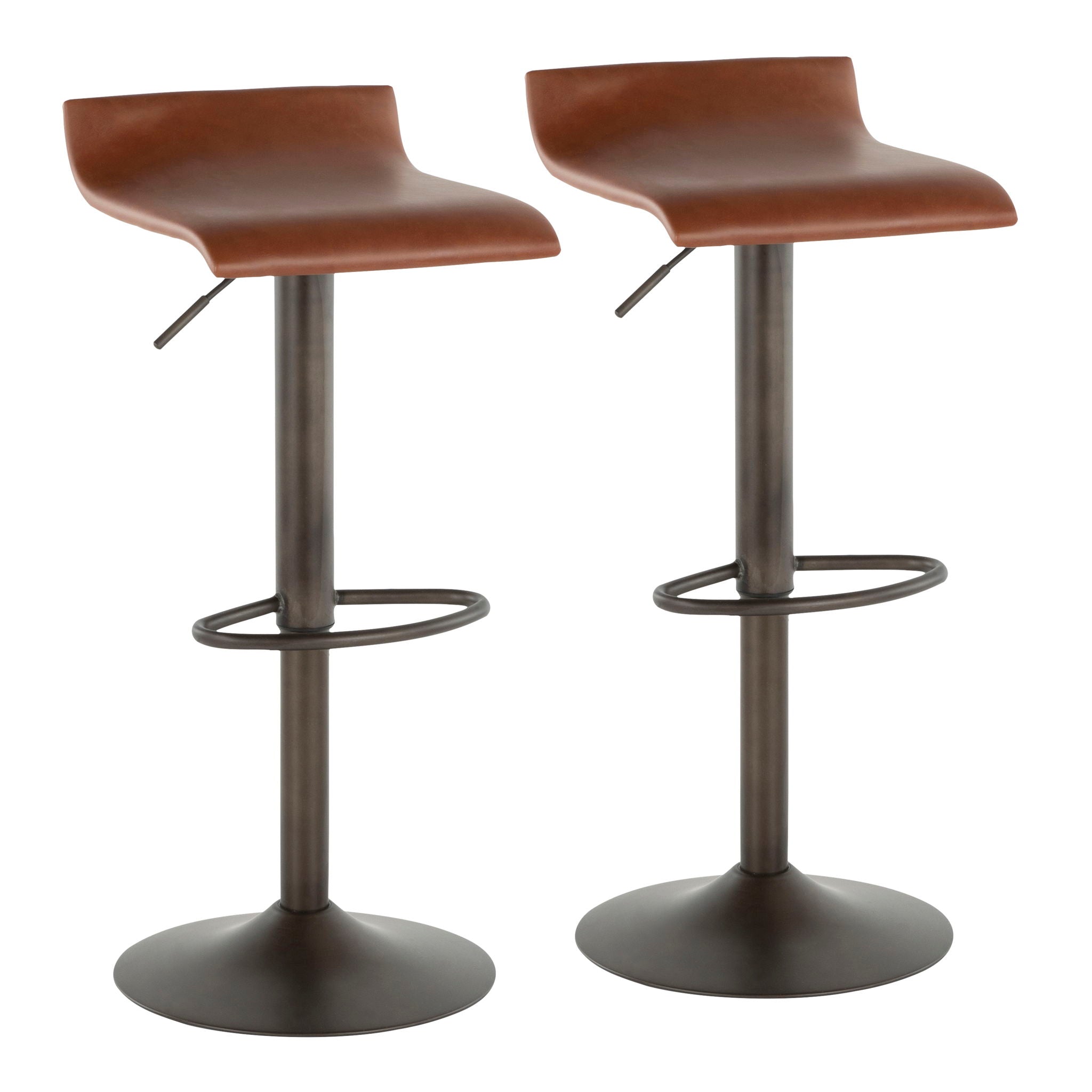 Ale - Industrial Barstool (Set of 2) - Best Buy Furniture