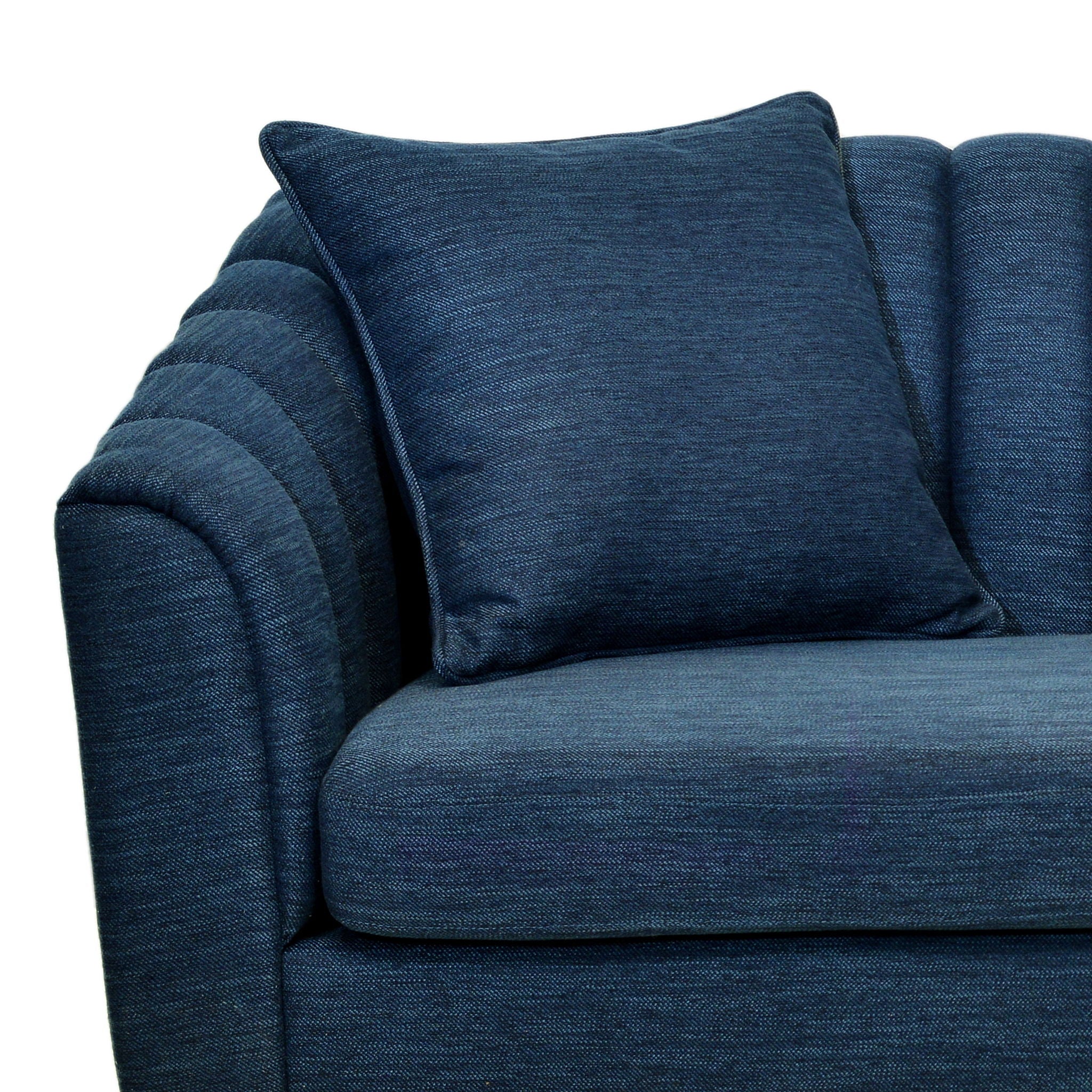 Contemporary 3 Seater Sofa With Plush Accents