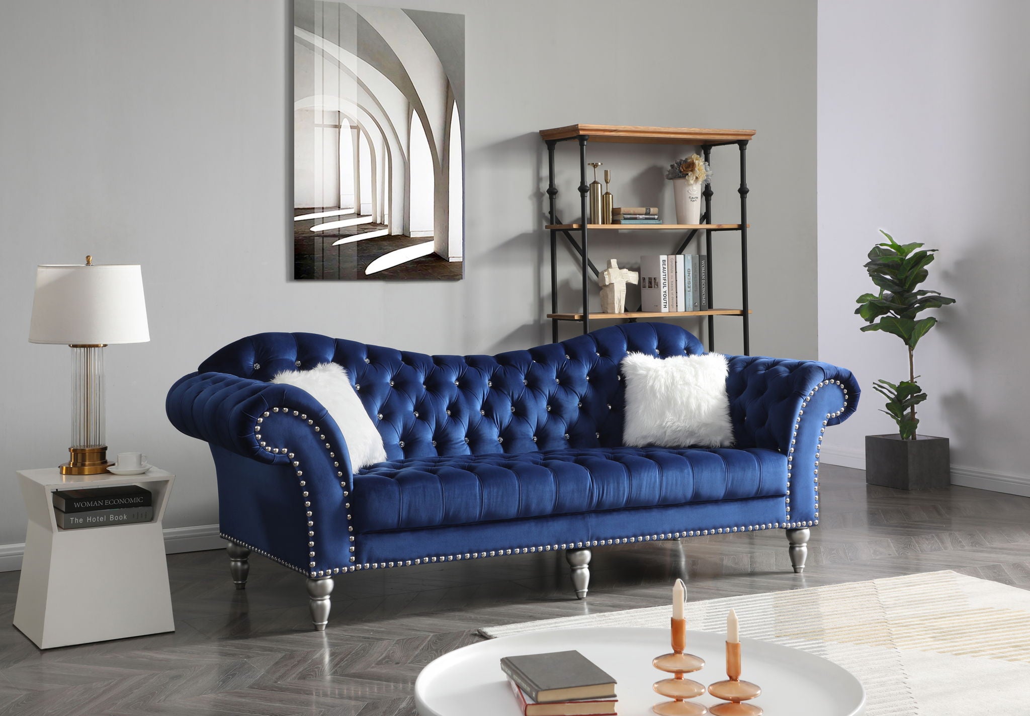 Wilshire - Soft Velvet Sofa - Best Buy Furniture