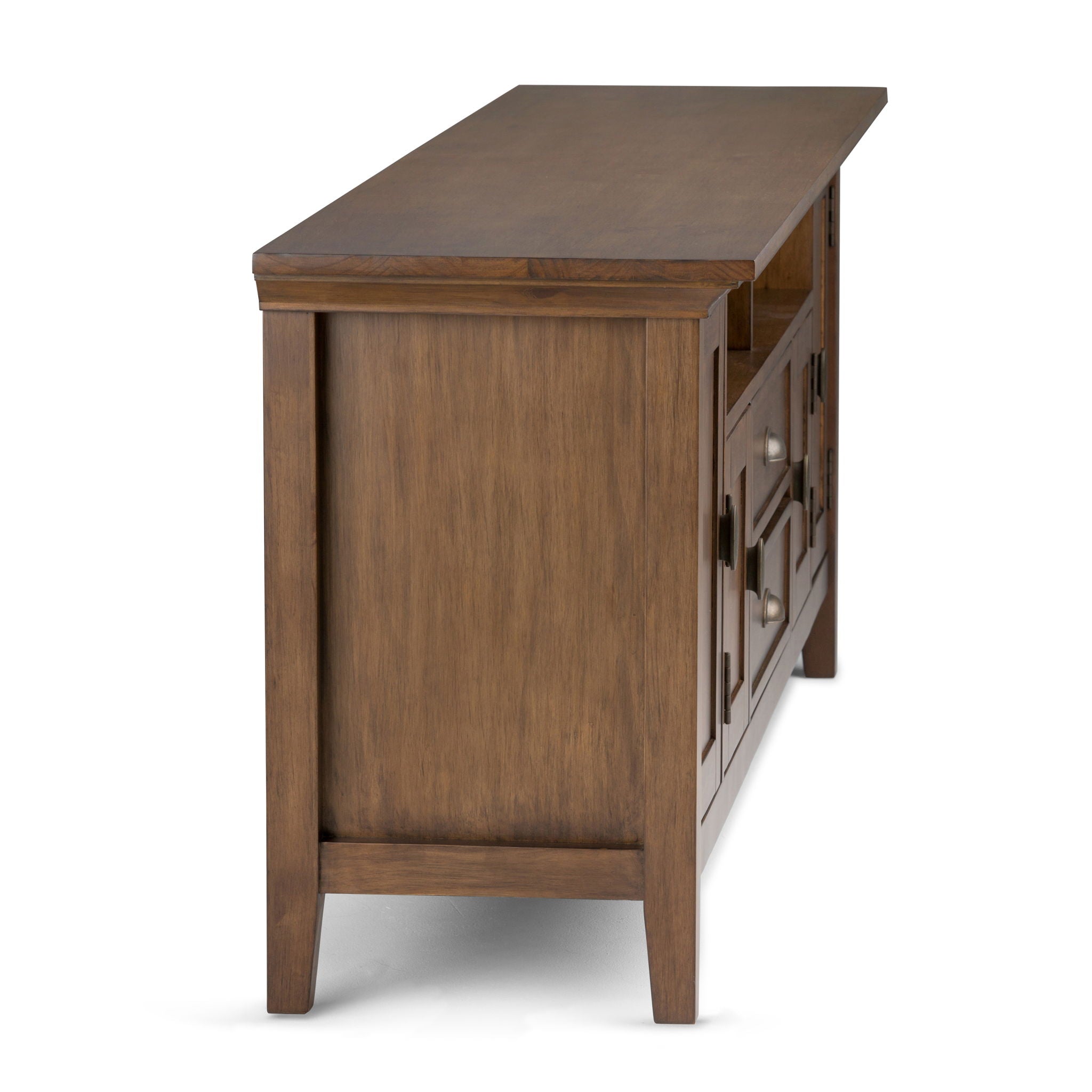Redmond - TV Media Stand - Rustic Natural Aged Brown - Best Buy Furniture