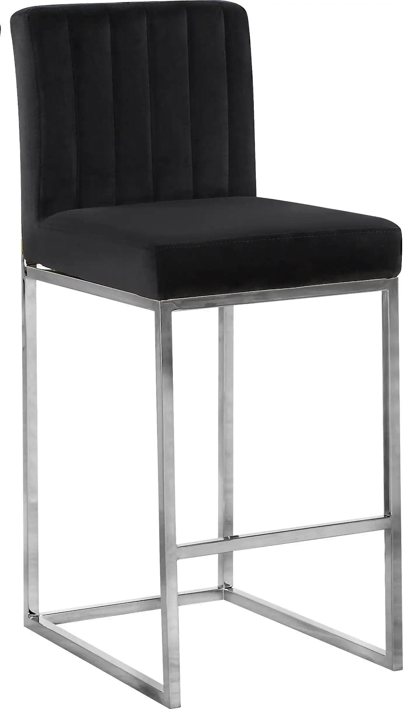 Giselle - Stool with Chrome Legs - Best Buy Furniture