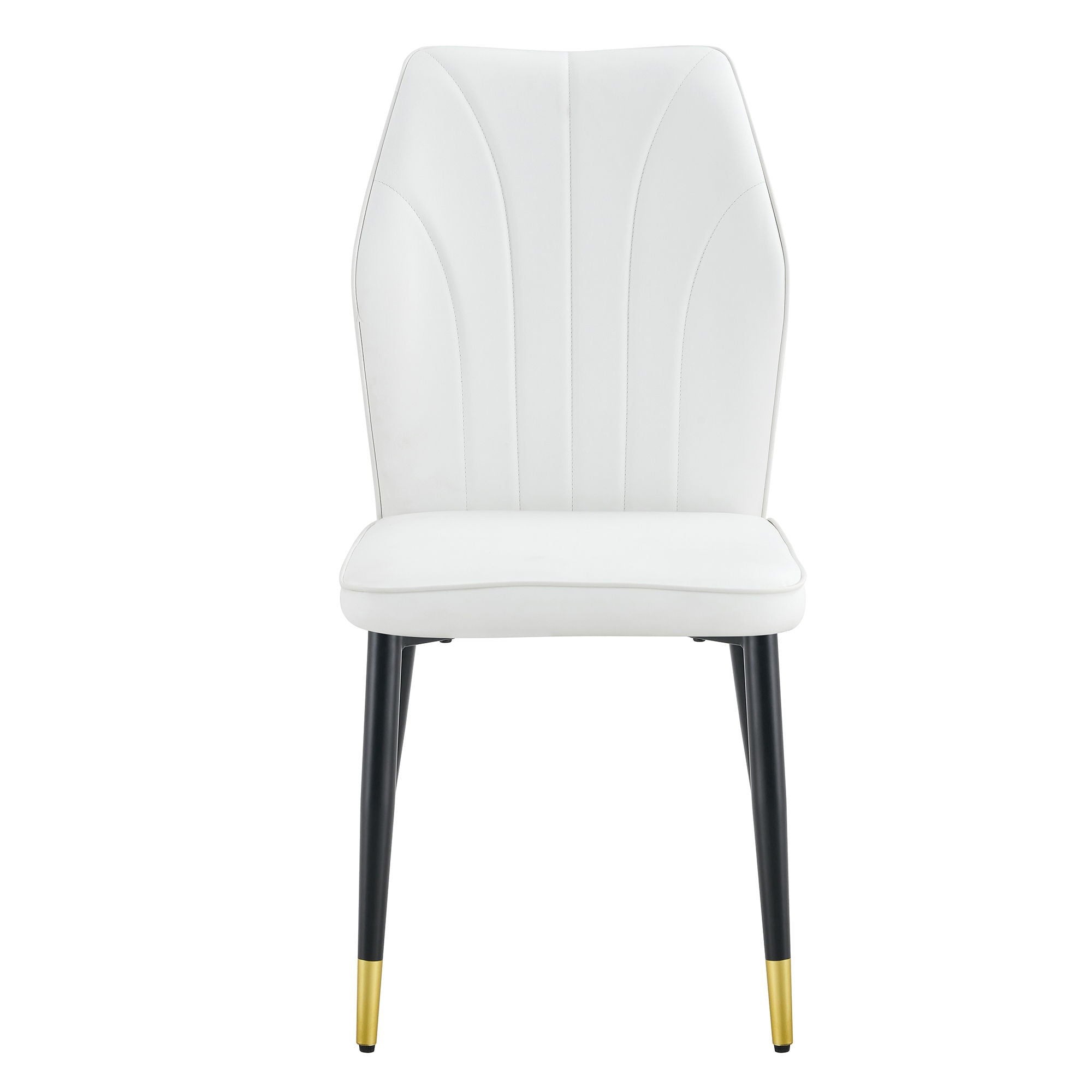 4 Modern Dining Chairs With Stylish Patterned Backrest And Metal Legs - Best Buy Furniture