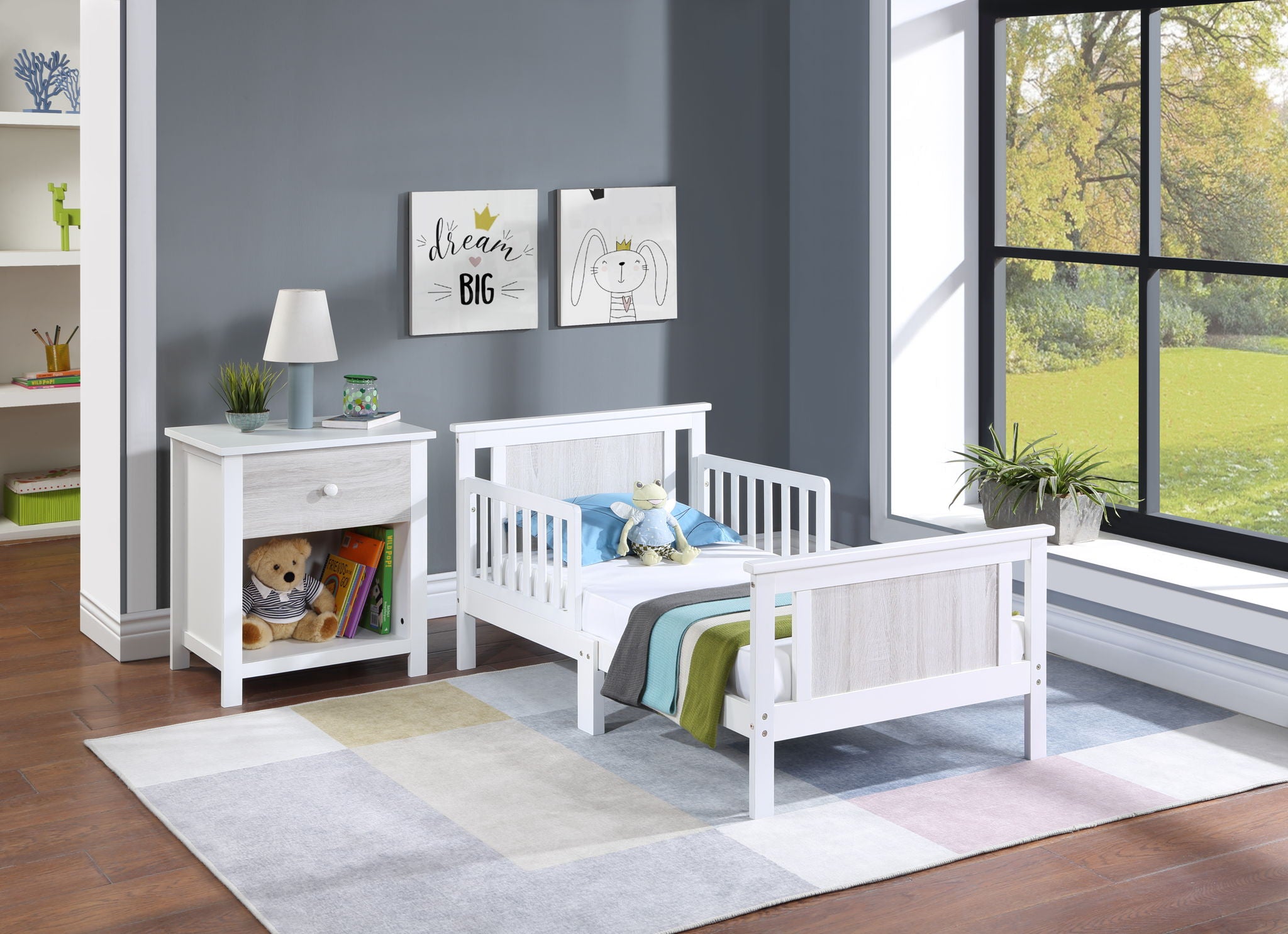 Connelly - Reversible Panel Toddler Bed - Best Buy Furniture