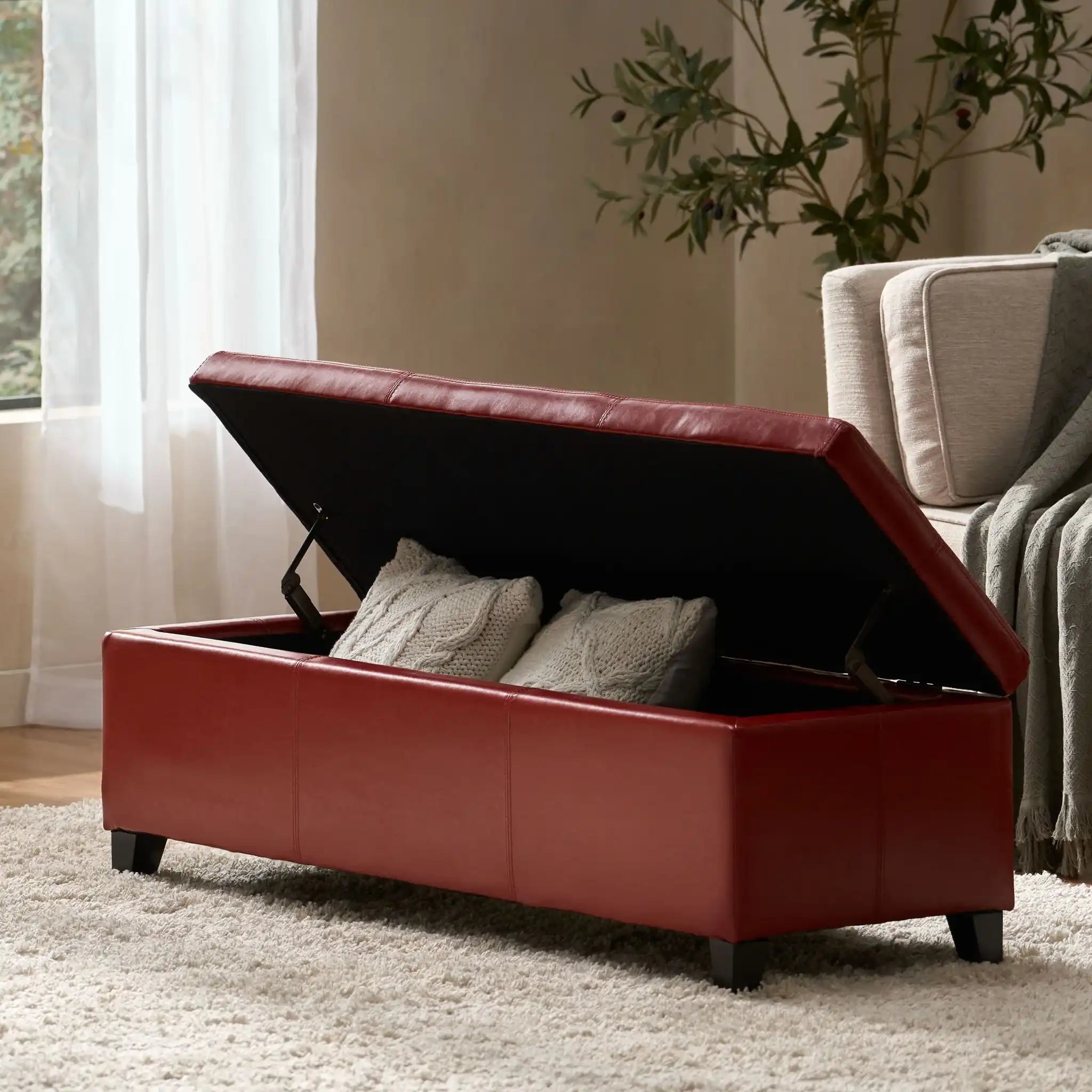 Glouster - Contemporary Storage Ottoman - Best Buy Furniture