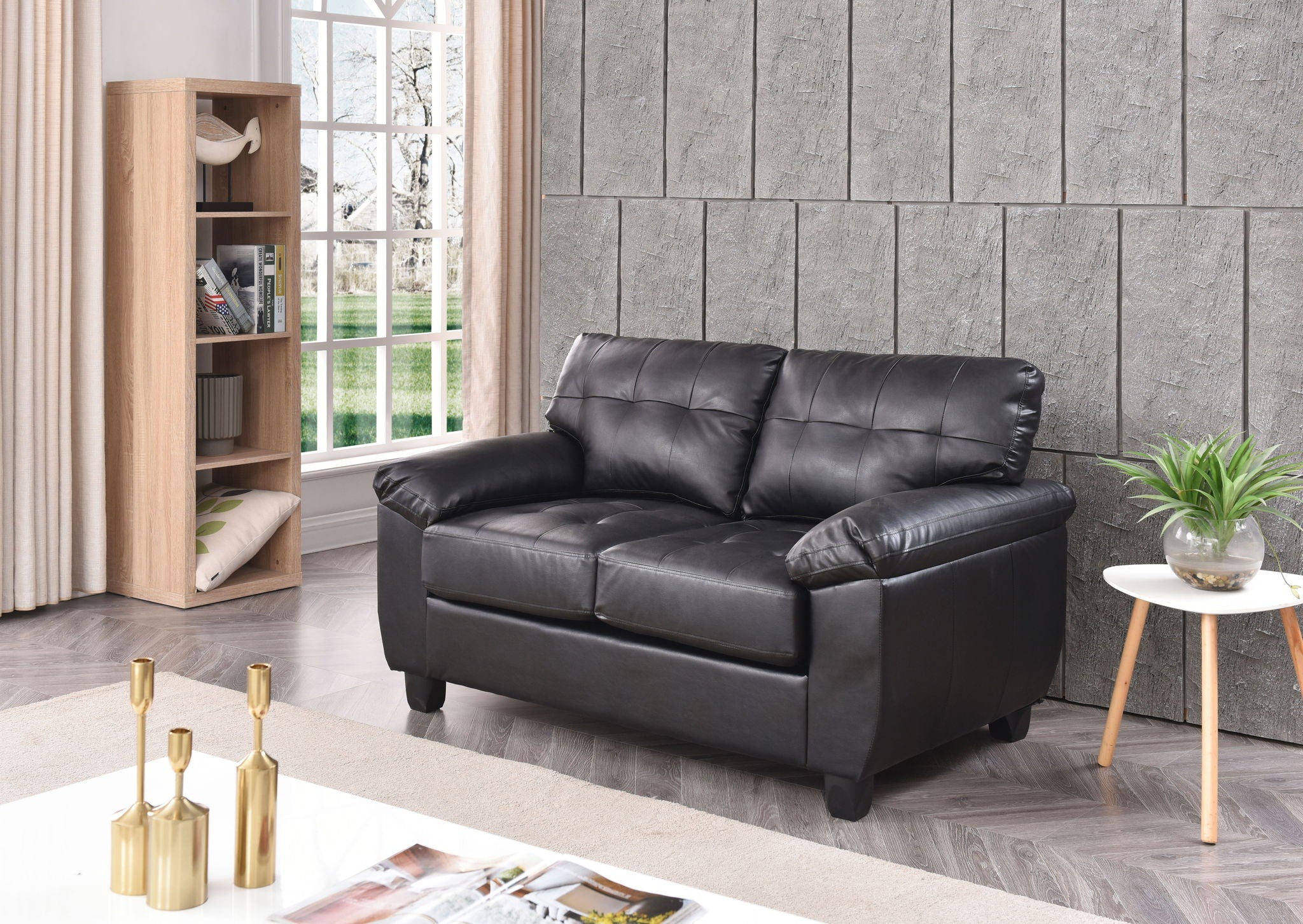Stylish Loveseat With Padded Arms - Best Buy Furniture