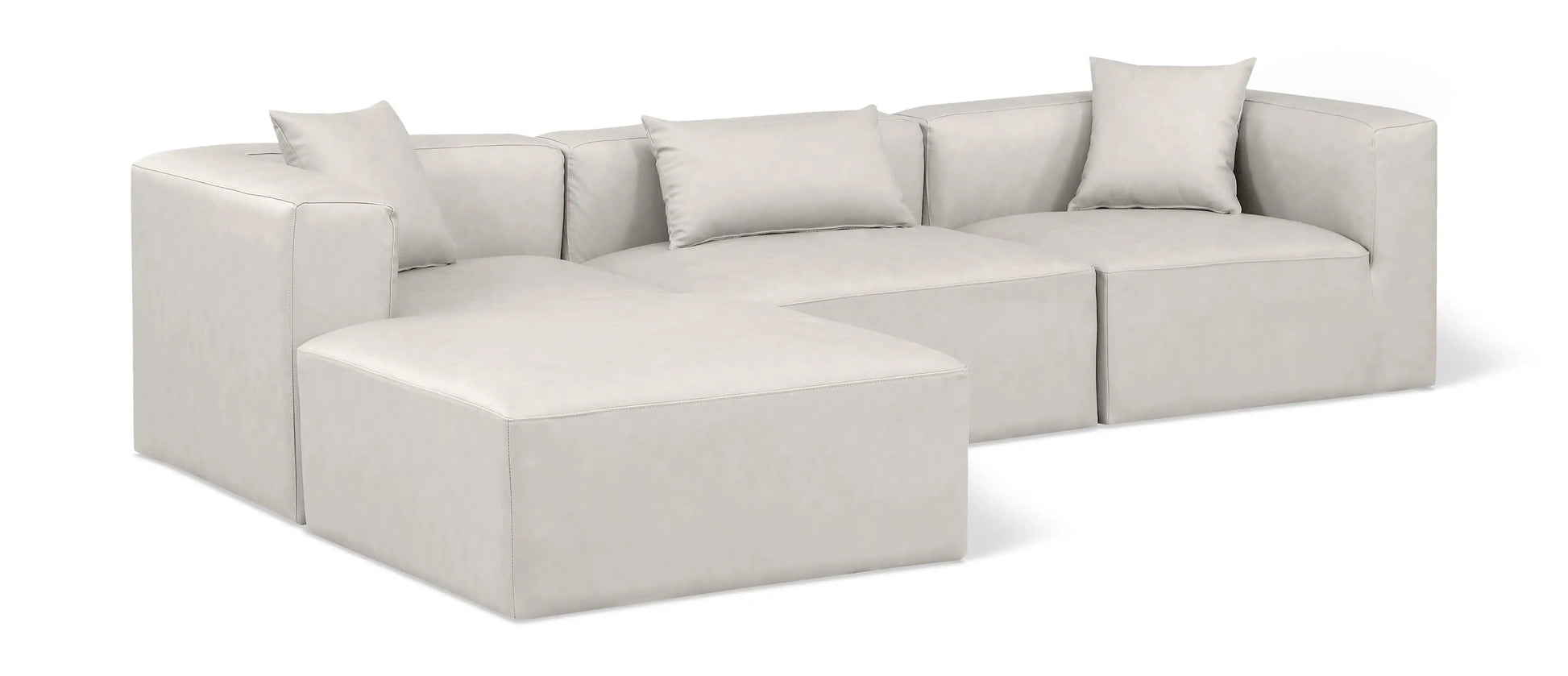Cube - 4 Piece Modular Sectional With Chaise - Best Buy Furniture