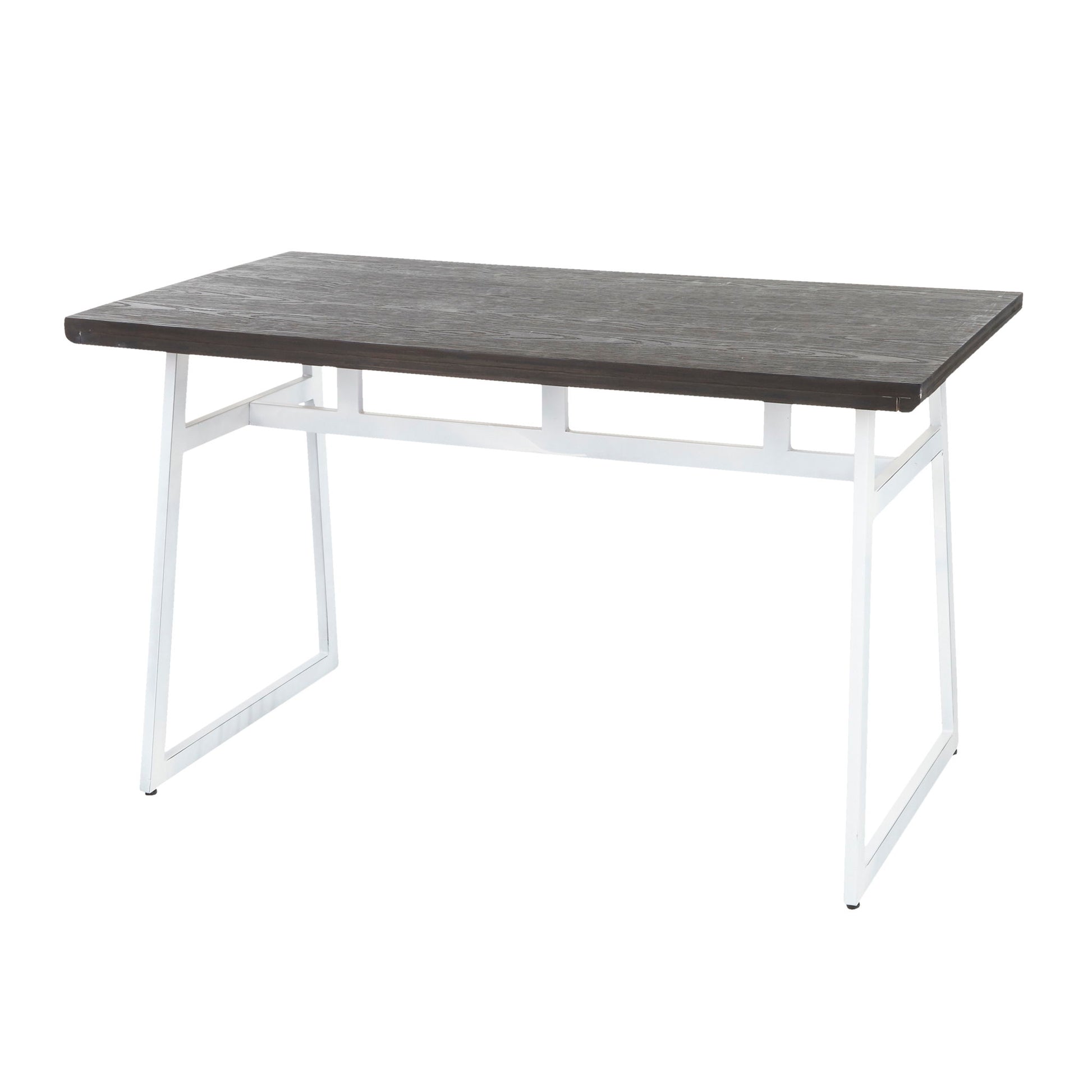 Geo - Industrial Dining Table - Vintage White / Espresso - Best Buy Furniture