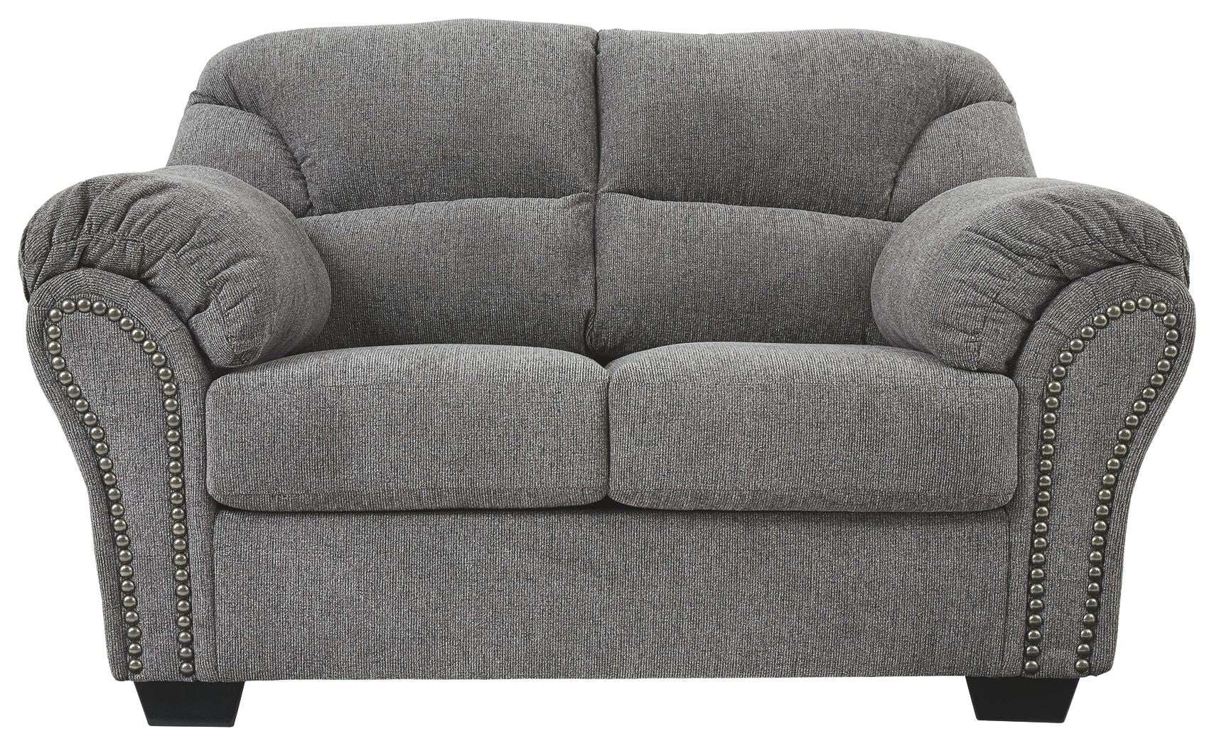 Allmaxx - Loveseat - Pewter - Best Buy Furniture