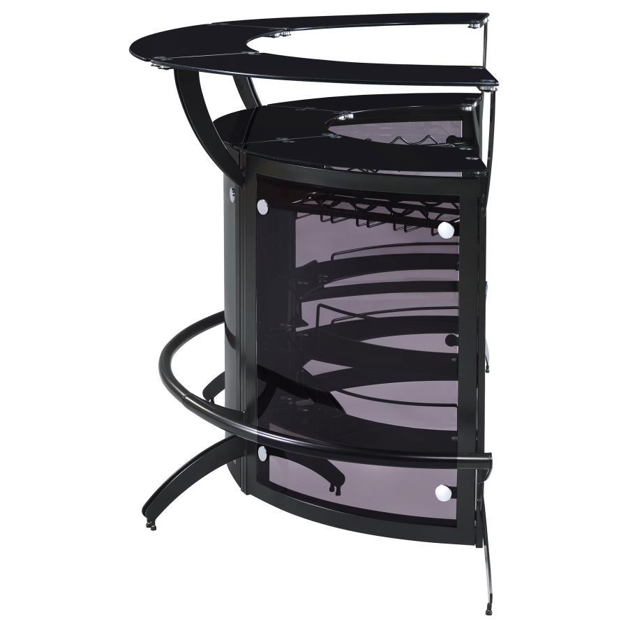 Dallas - 3-Piece Curved Freestanding Home Bar Cabinet - Best Buy Furniture