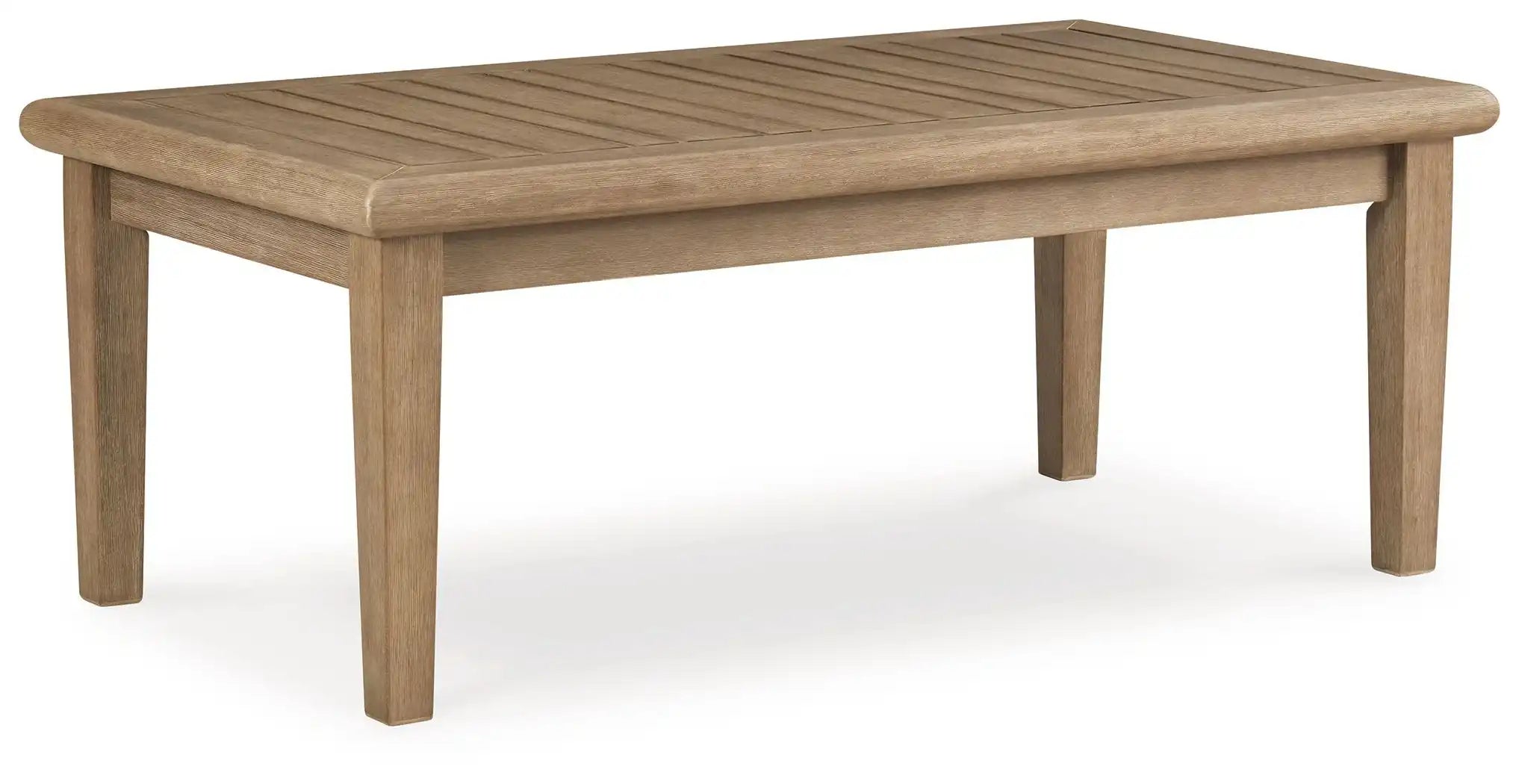 Carter Hall - Rectangular Cocktail Table - Beige - Best Buy Furniture