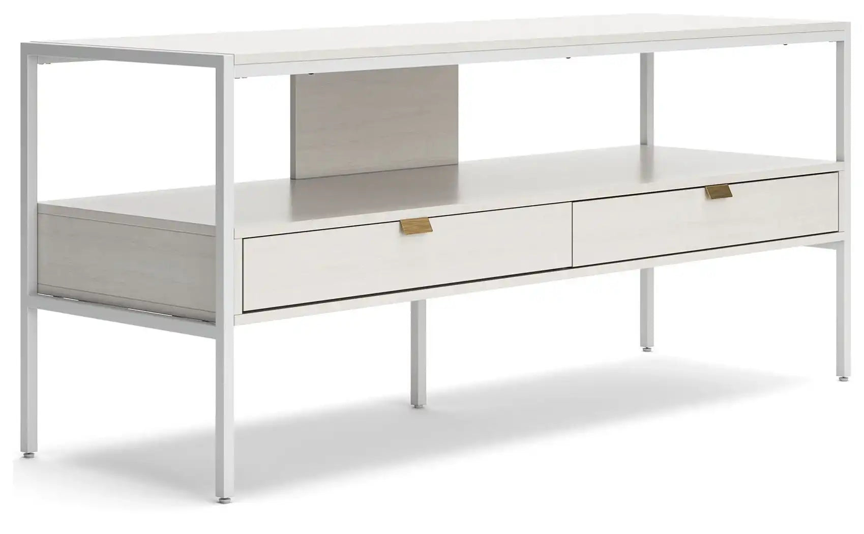 Deznee - Large TV Stand - White - Best Buy Furniture