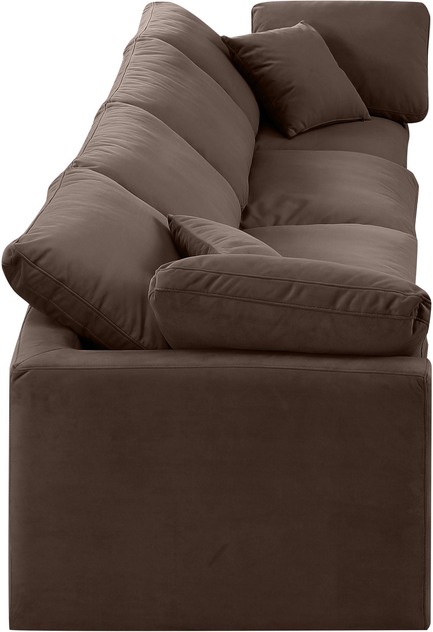 Indulge - Velvet 4 Seat Modular Sofa - Best Buy Furniture