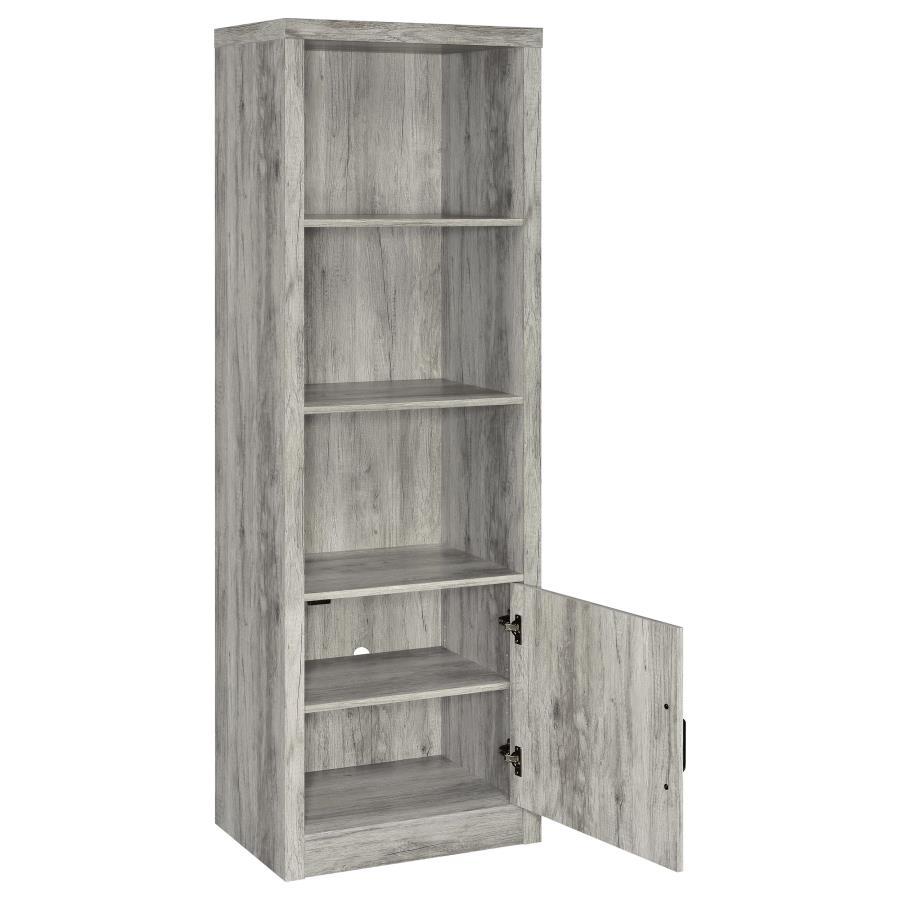 Burke - 3 Piece TV Entertainment Center - Gray Driftwood - Best Buy Furniture