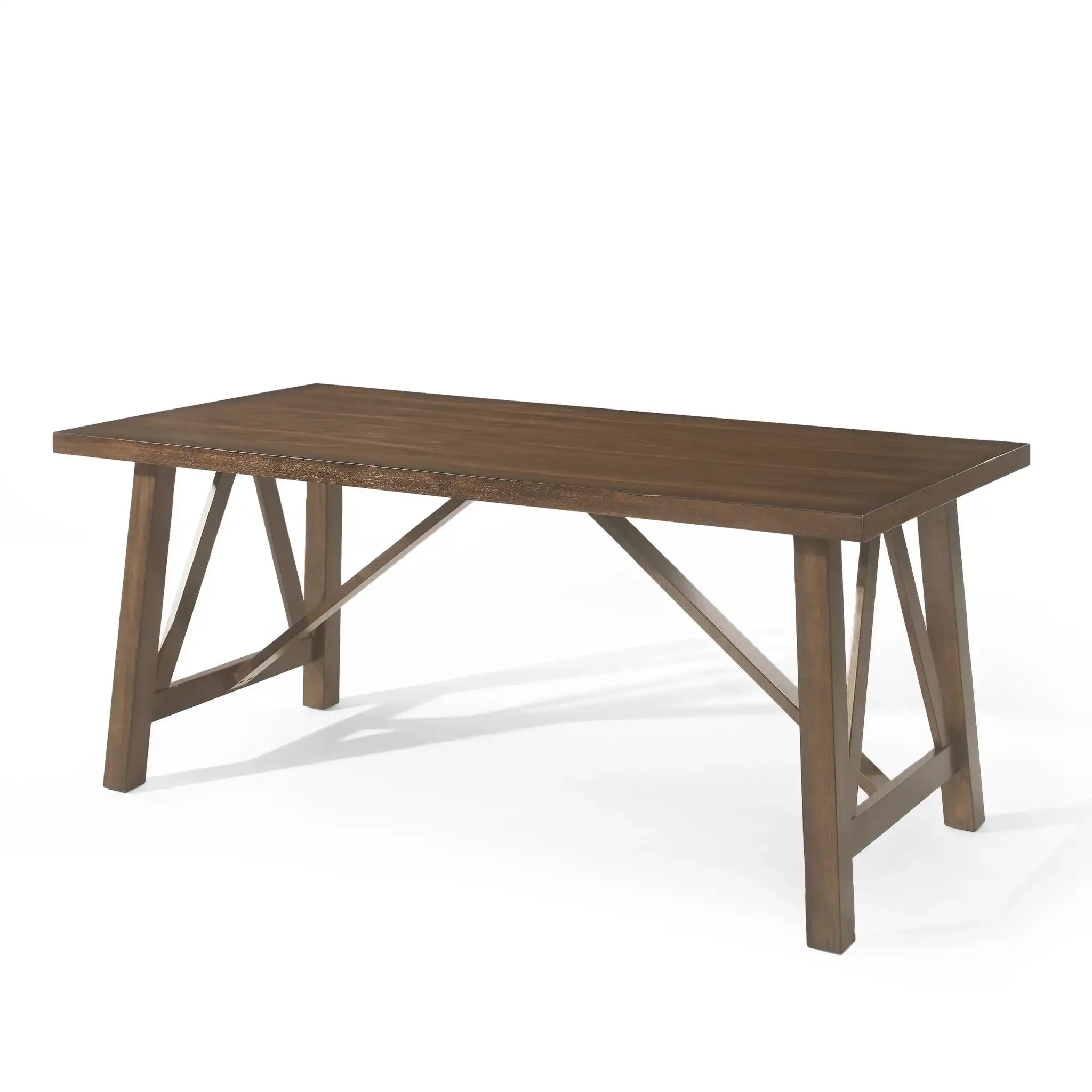 Farmhouse Style Dining Table With Wood Like Top - Best Buy Furniture