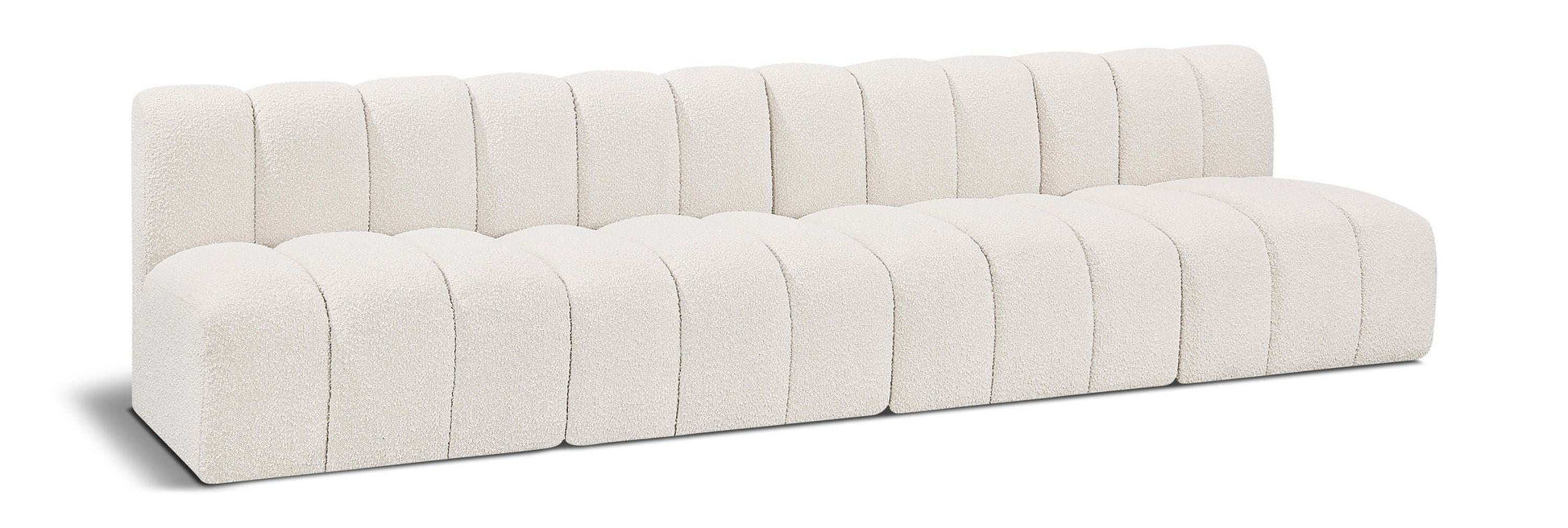 Arc - Boucle Fabric 4 Seats Modular Sofa - Best Buy Furniture