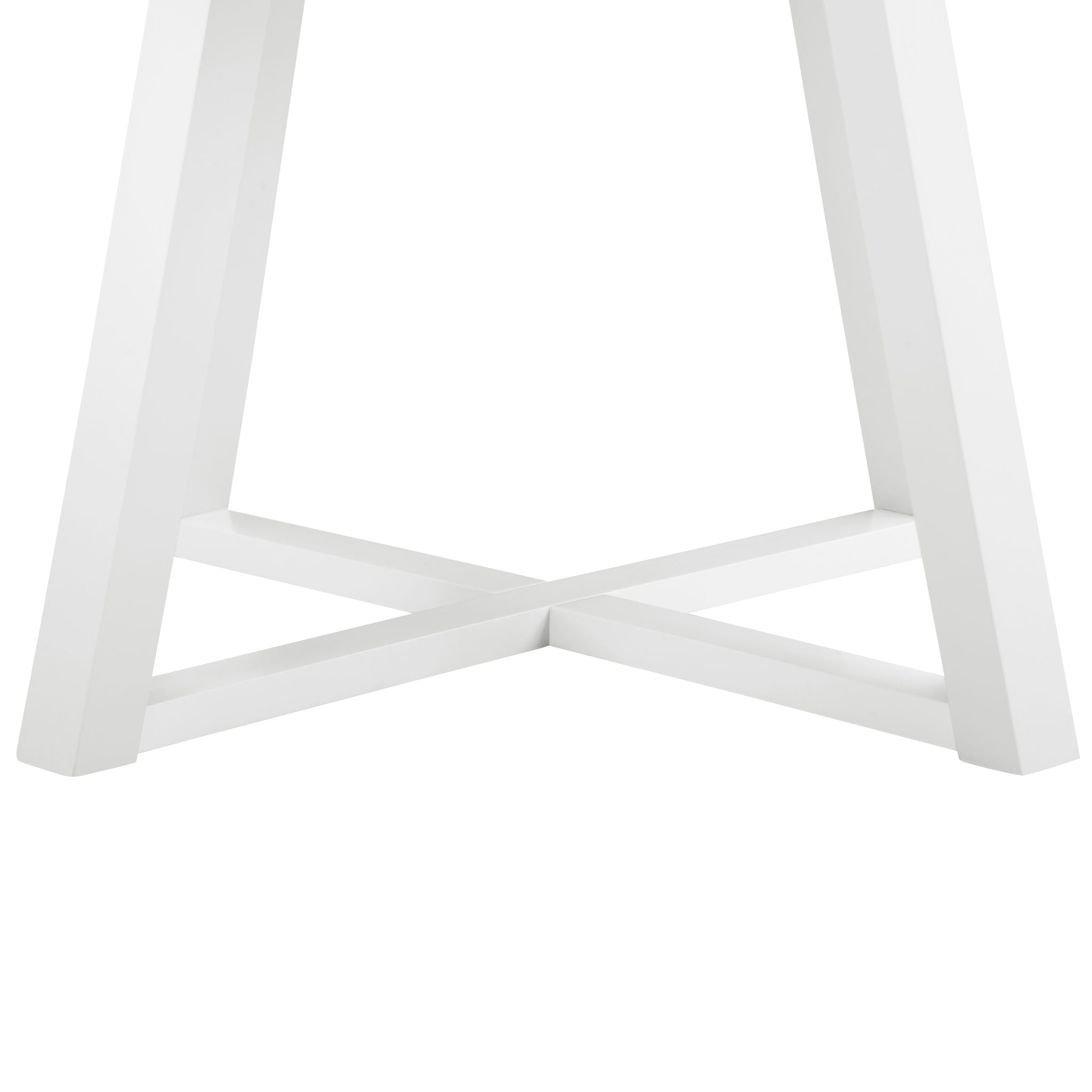 Edo - 5 Piece Dining Set, Trestle Dining Table With 4 Windsor Chairs - White - Best Buy Furniture