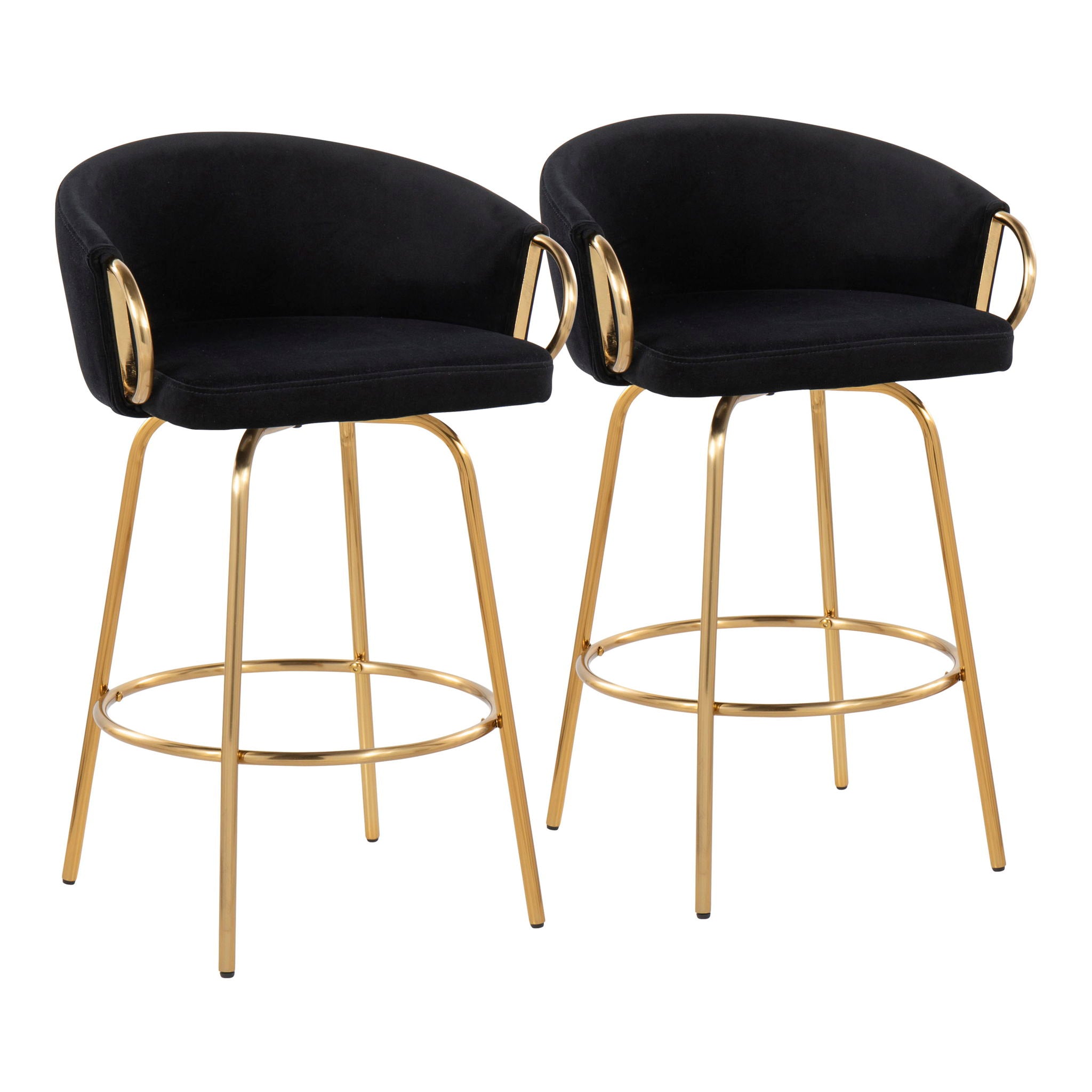 Claire - Contemporary & Glam Counter Stool (Set of 2) - Best Buy Furniture