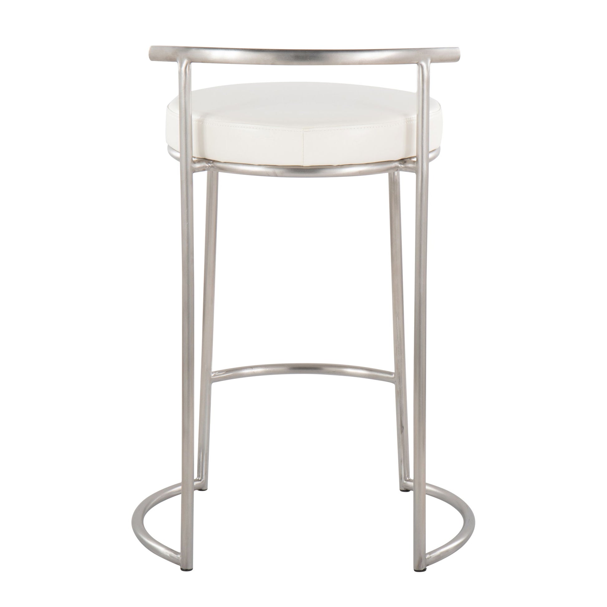 Fuji - Round, Contemporary Fixed Height Counter Stool (Set of 2) - Best Buy Furniture