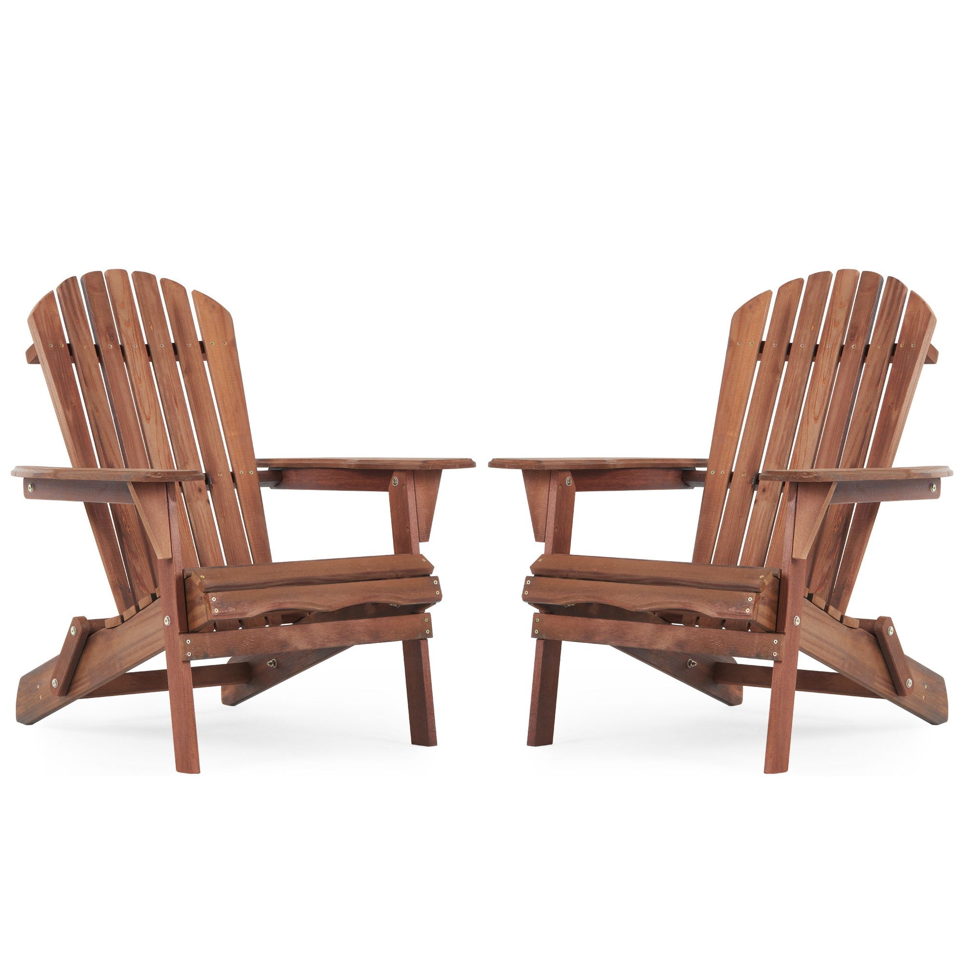 Lounge Patio Chair For Garden Outdoor Wooden Folding Adirondack Chair (Set of 2) Solid Cedar Wood Lounge Patio Chair For Garden - Best Buy Furniture