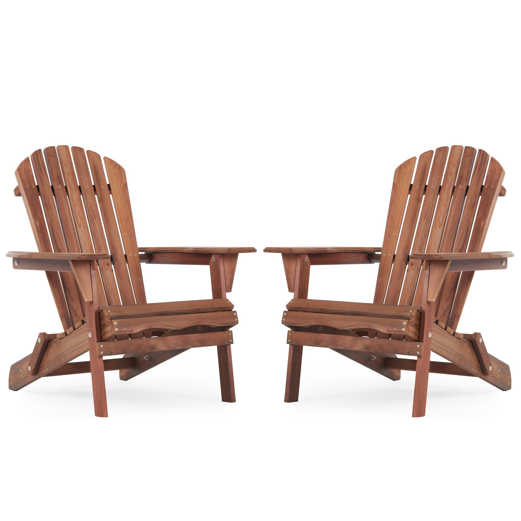 Lounge Patio Chair For Garden Outdoor Wooden Folding Adirondack Chair (Set of 2) Solid Cedar Wood Lounge Patio Chair For Garden - Best Buy Furniture