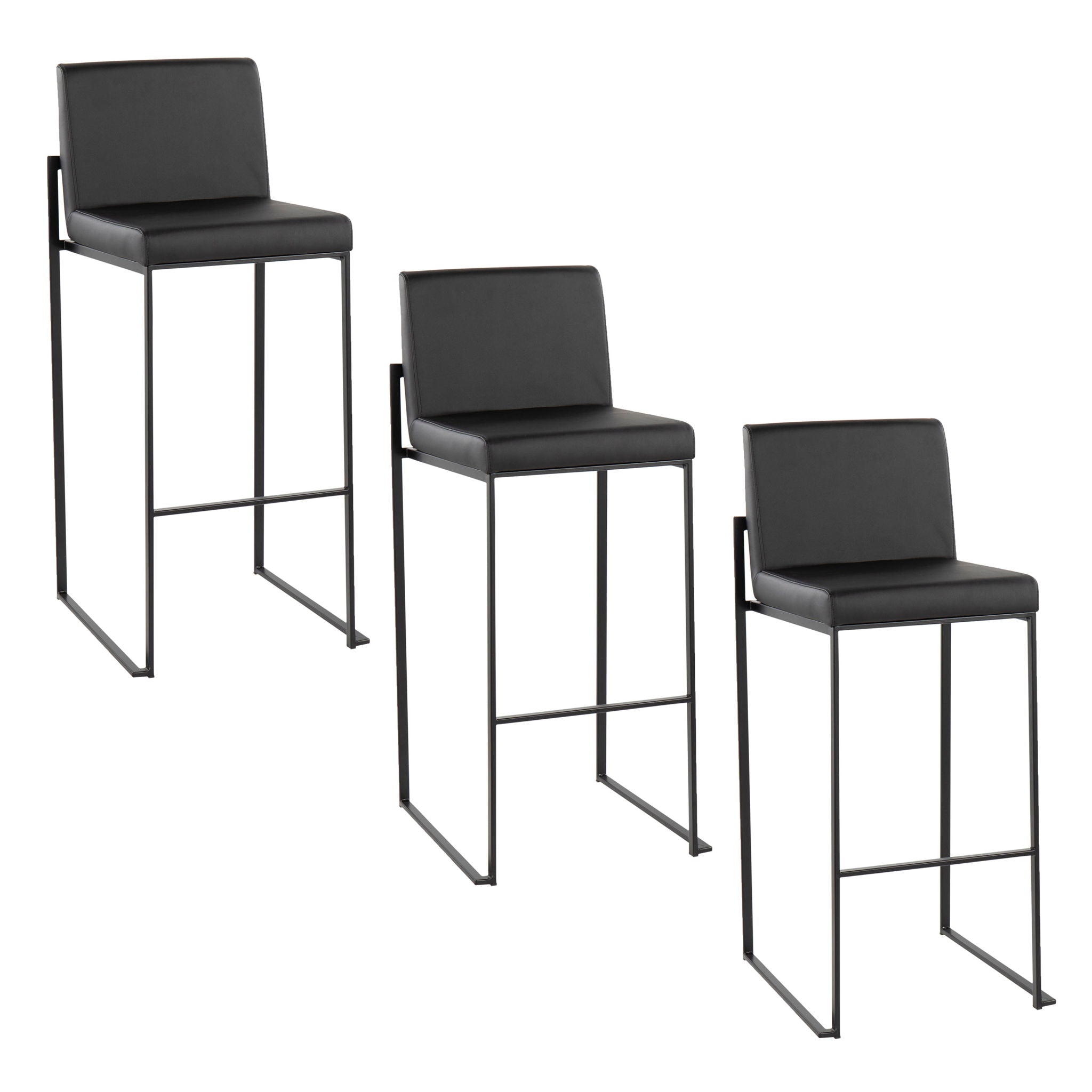 Fuji - Contemporary High Back Barstool Elegant Design - Best Buy Furniture