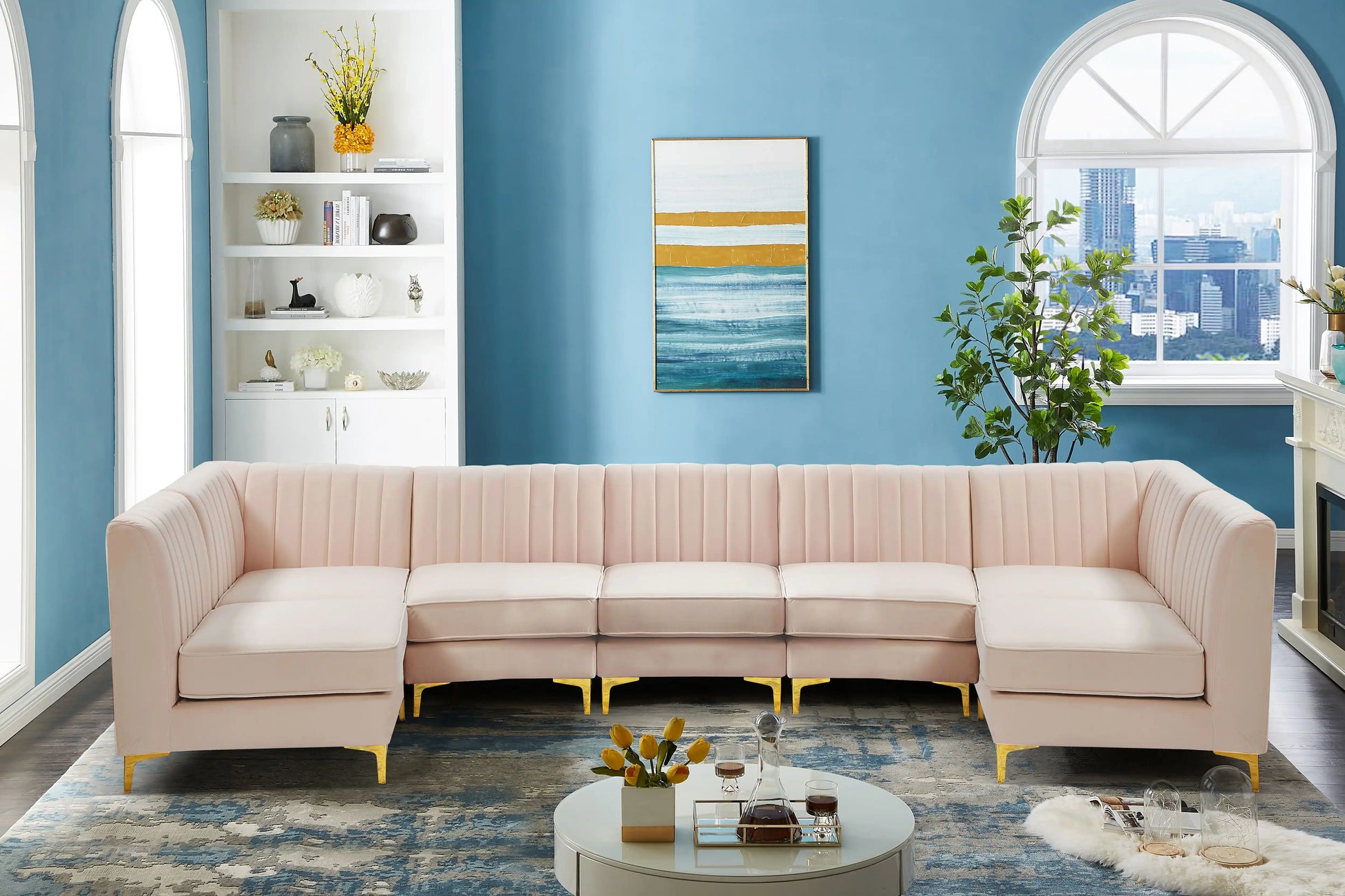 Alina - 7 Piece Modular Sectional - Best Buy Furniture