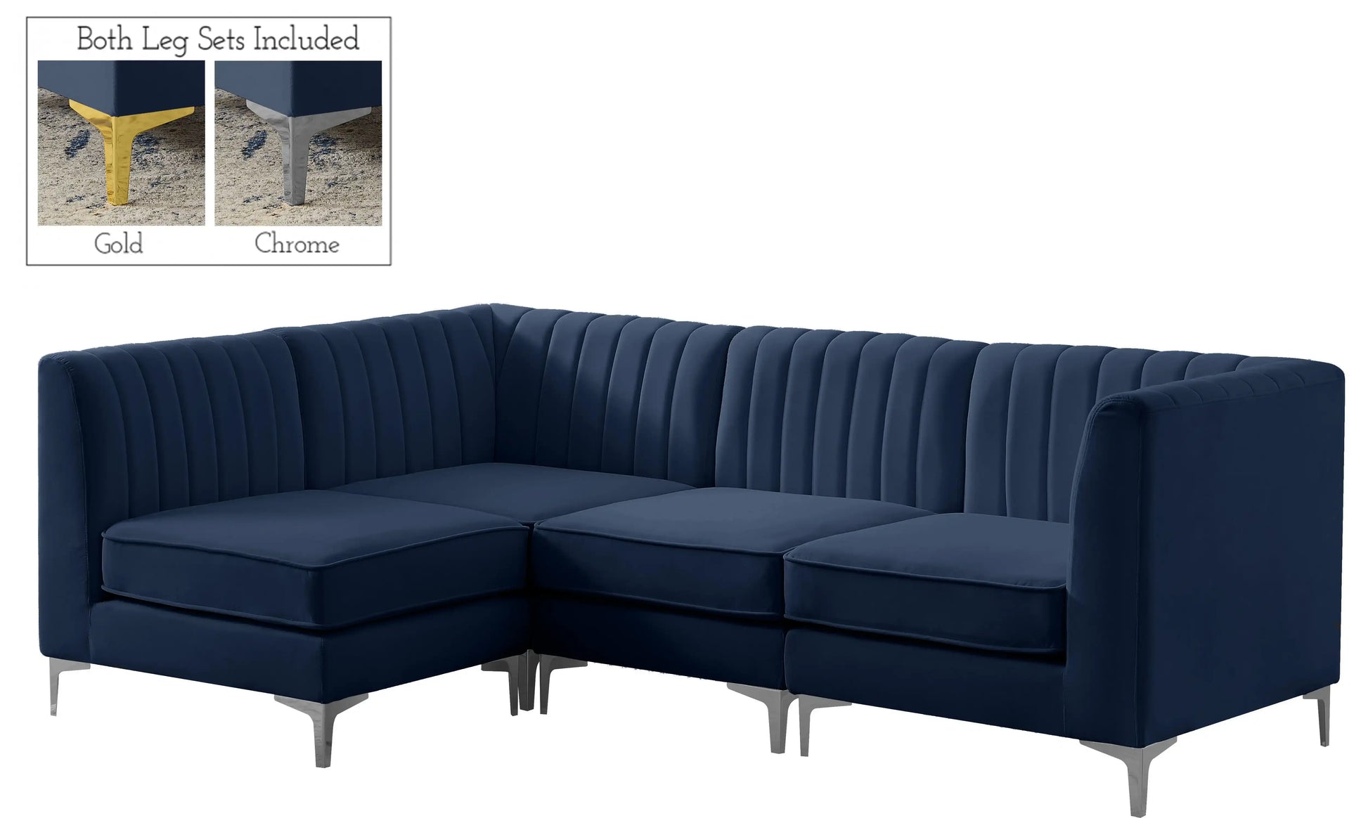 Alina - 4 Piece Modular L-Shaped Sectional - Best Buy Furniture